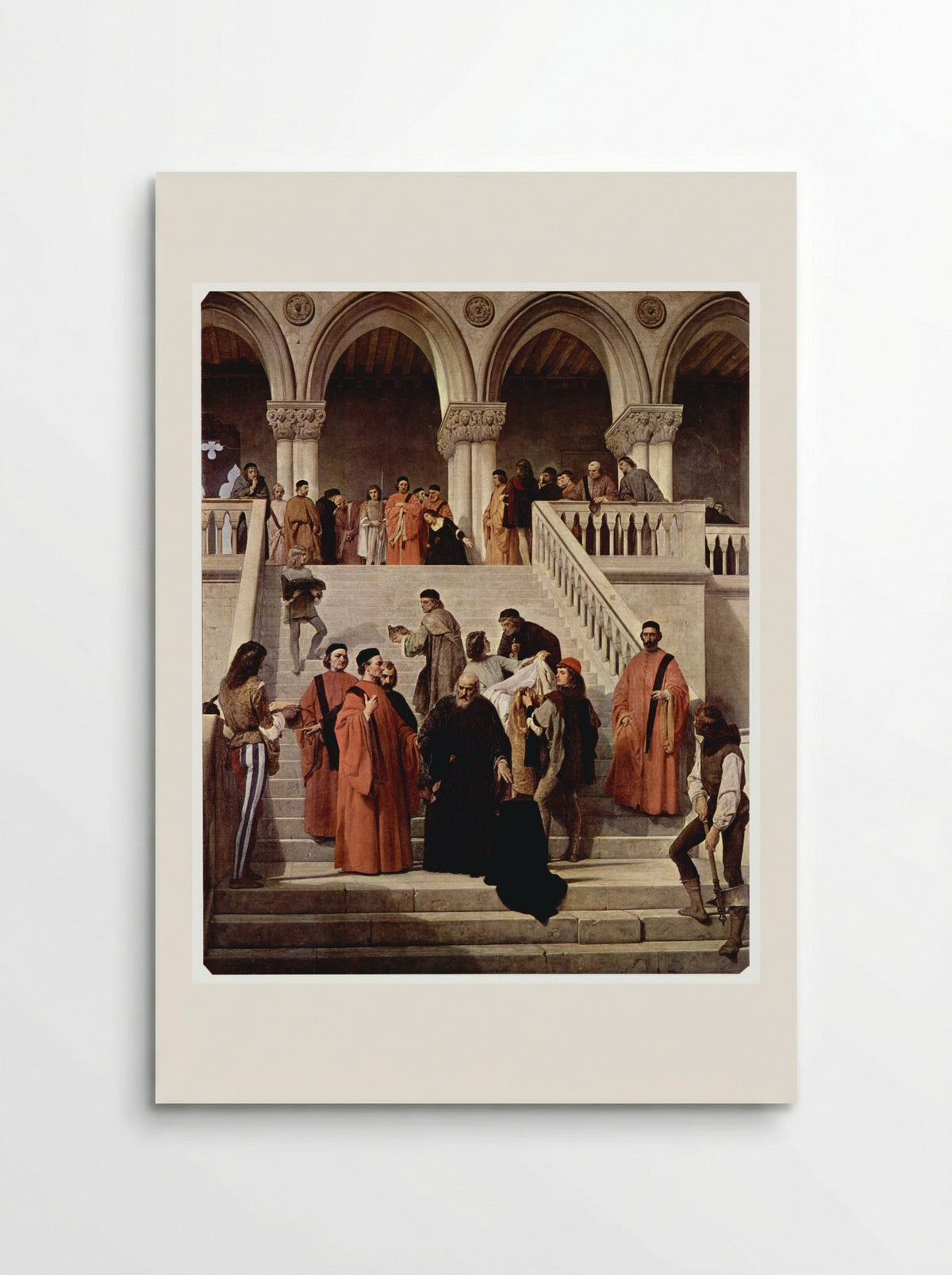 The Death of Doge Marin Faliero (The Last Hour of the Doge Marin Faliero) - Francesco Hayez - Poster