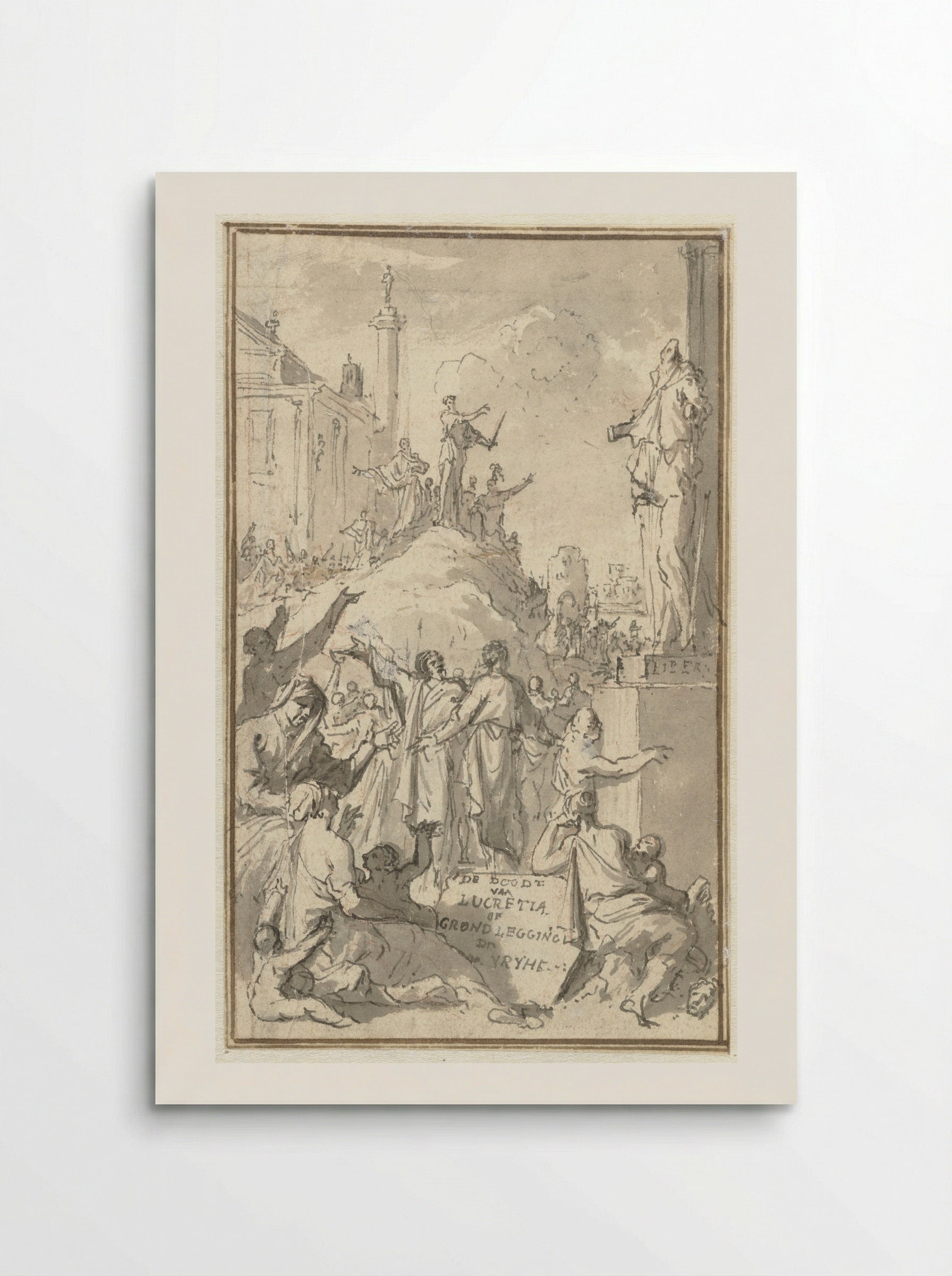 The Death of Lucretia or the Foundation of Liberty - Jan Goeree - Poster