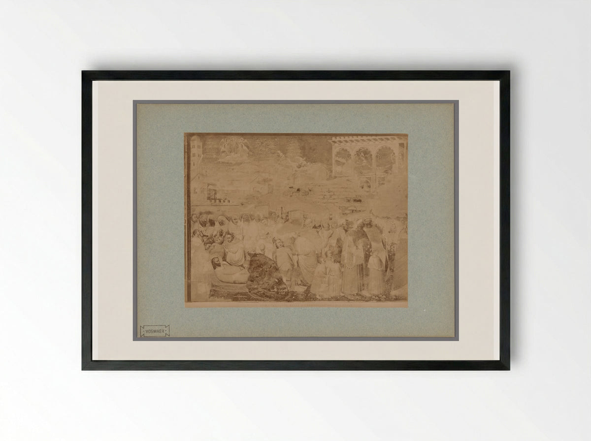 The Death of Saint Ranieri - Fratelli Alinari - Framed Print Black