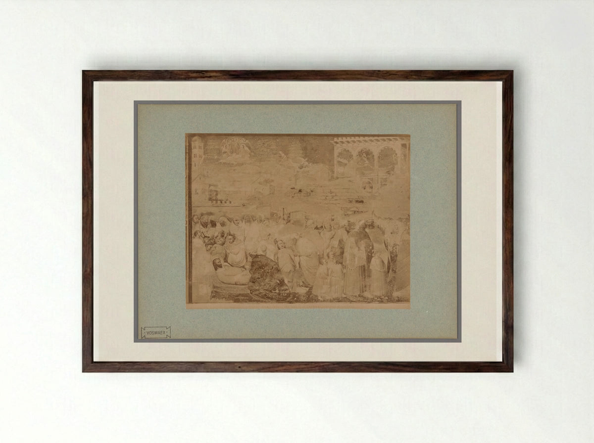 The Death of Saint Ranieri - Fratelli Alinari - Framed Print Dark Wood