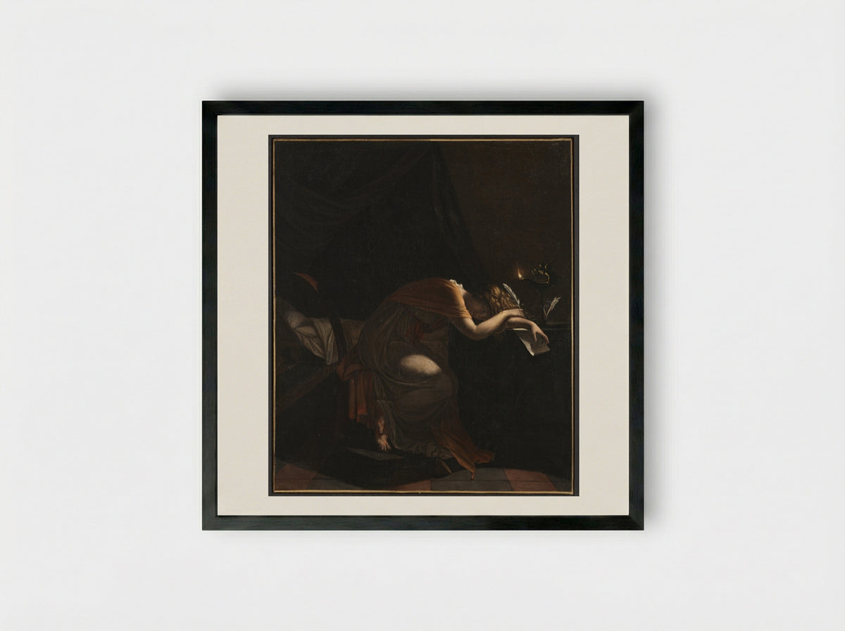 The Death of Sophonisba - Pierre-Narcisse Guérin - Framed Print Black