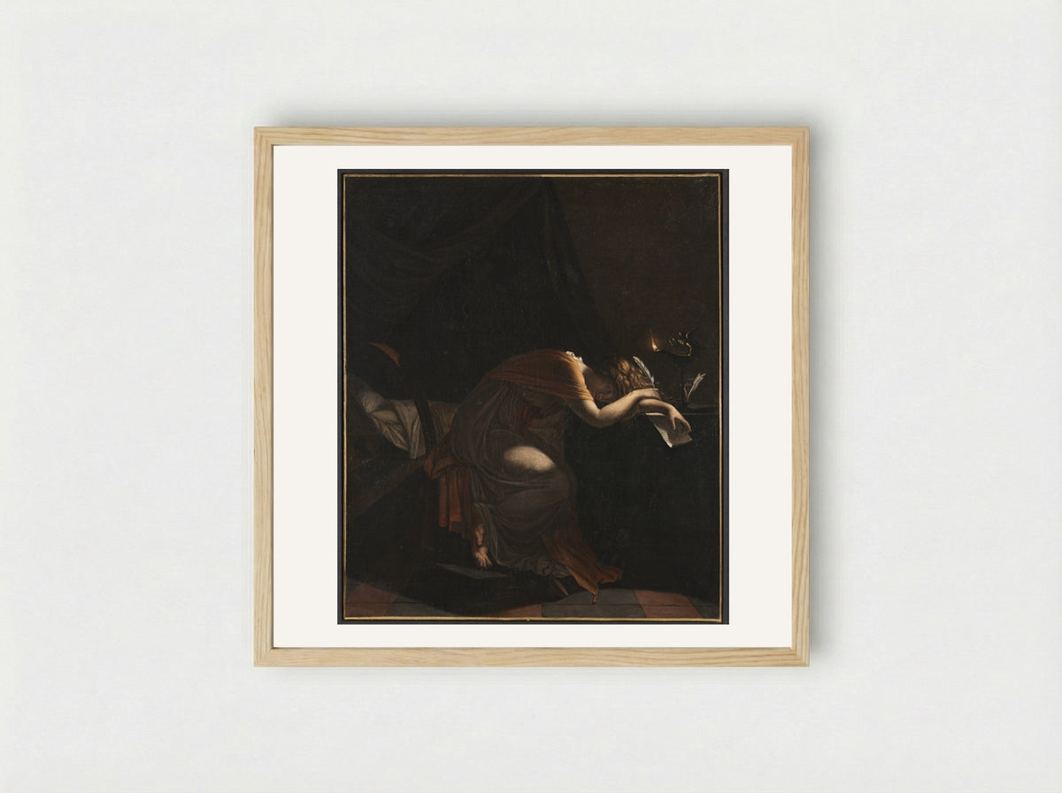 The Death of Sophonisba - Pierre-Narcisse Guérin - Framed Print Wood