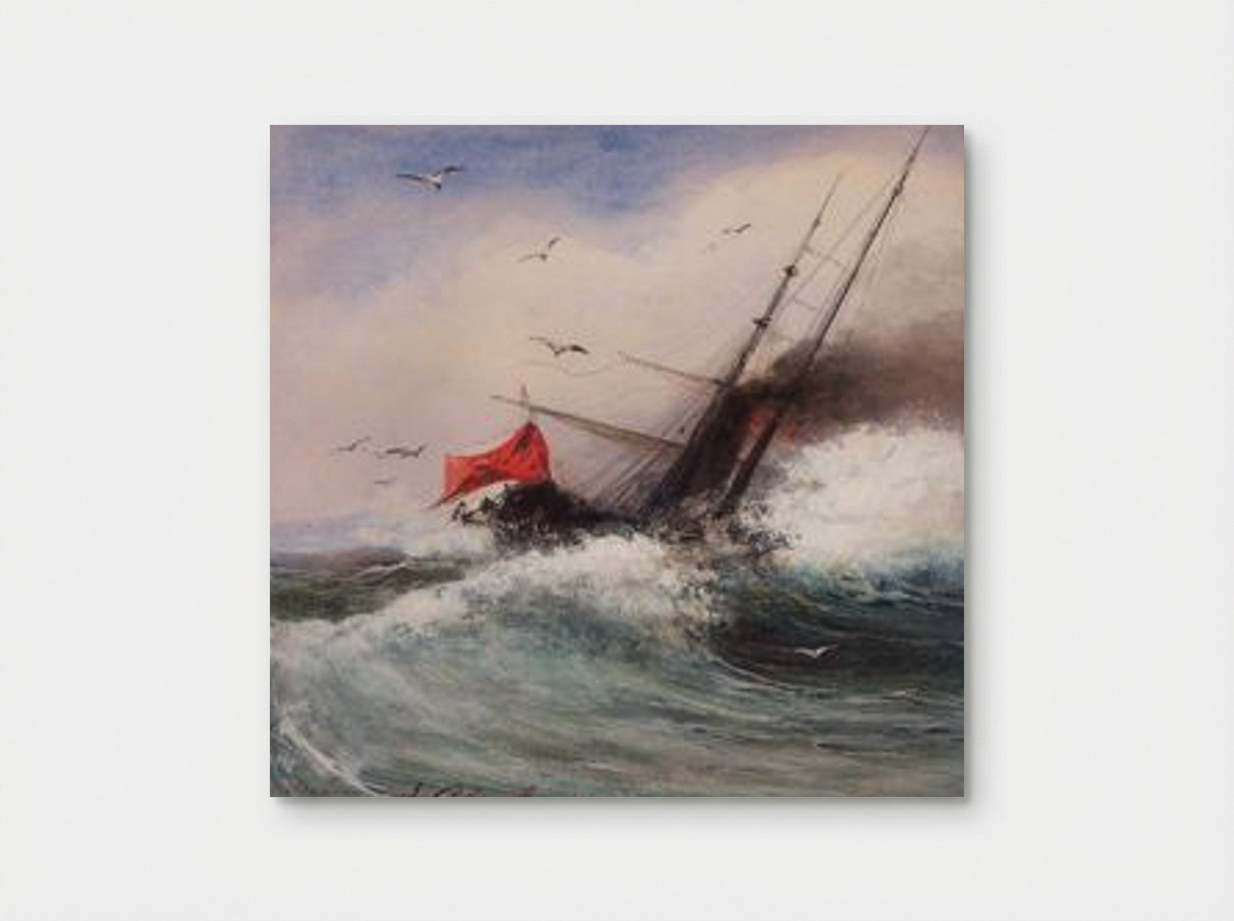 The Death of the Ship at Sea - Aleksey Savrasov - Poster
