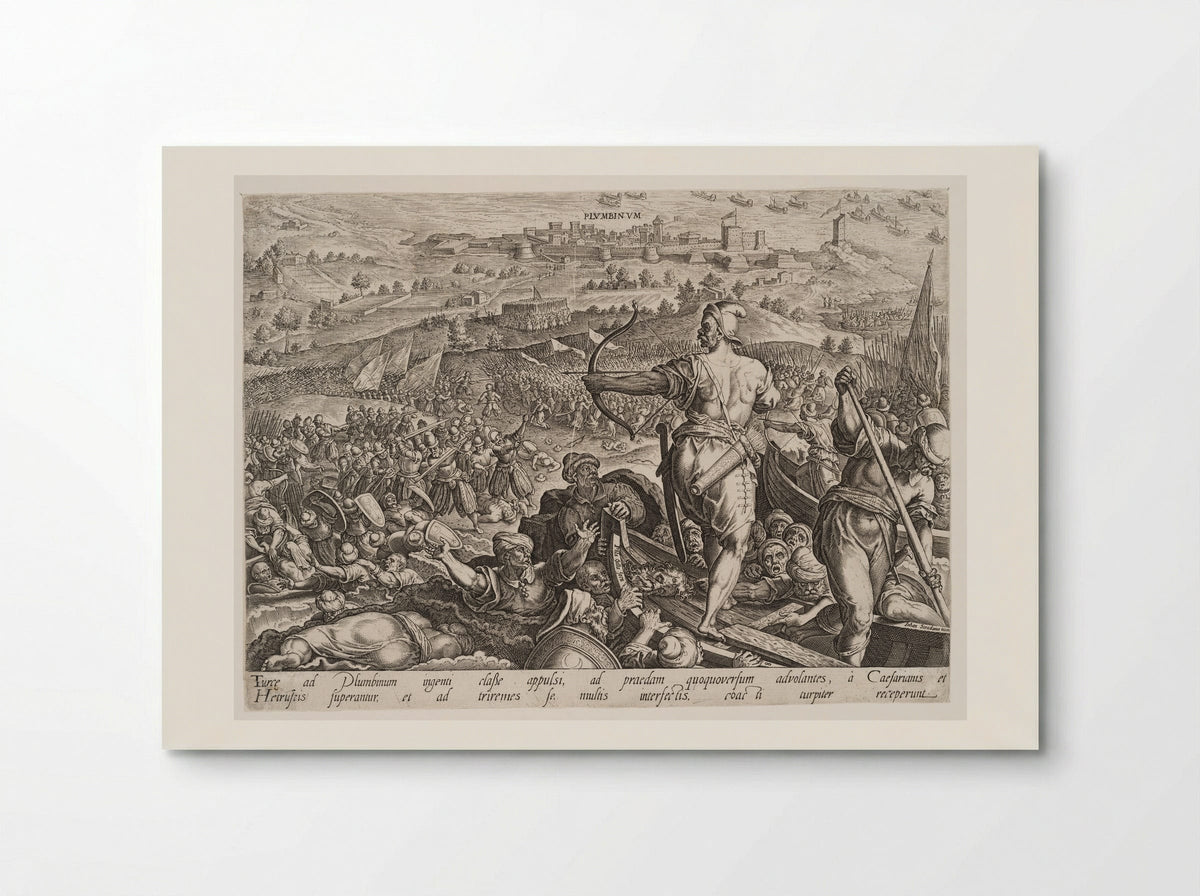 The Defeat of the Turks at Plumbinum - Philips Galle - Poster