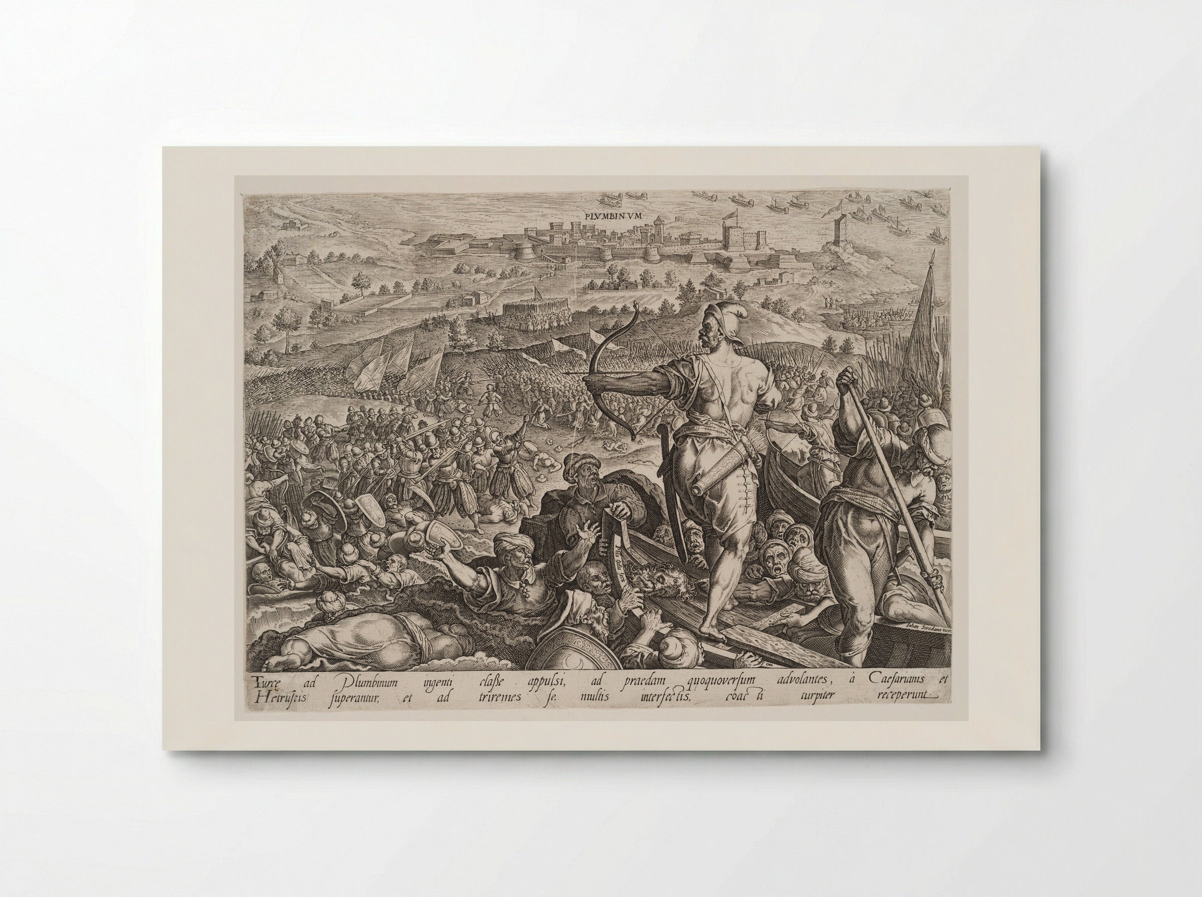 The Defeat of the Turks at Plumbinum - Philips Galle - Poster