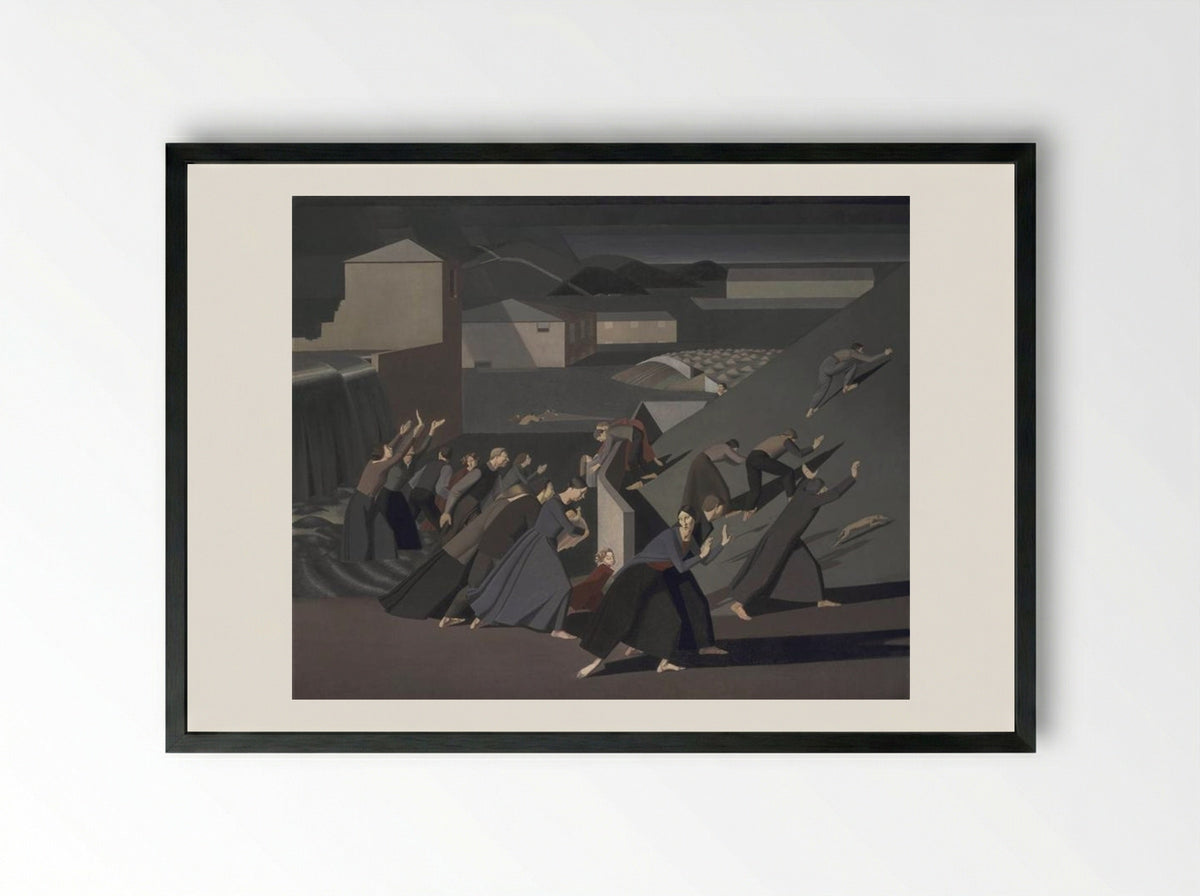 The Deluge - Winifred Knights - Framed Print Black
