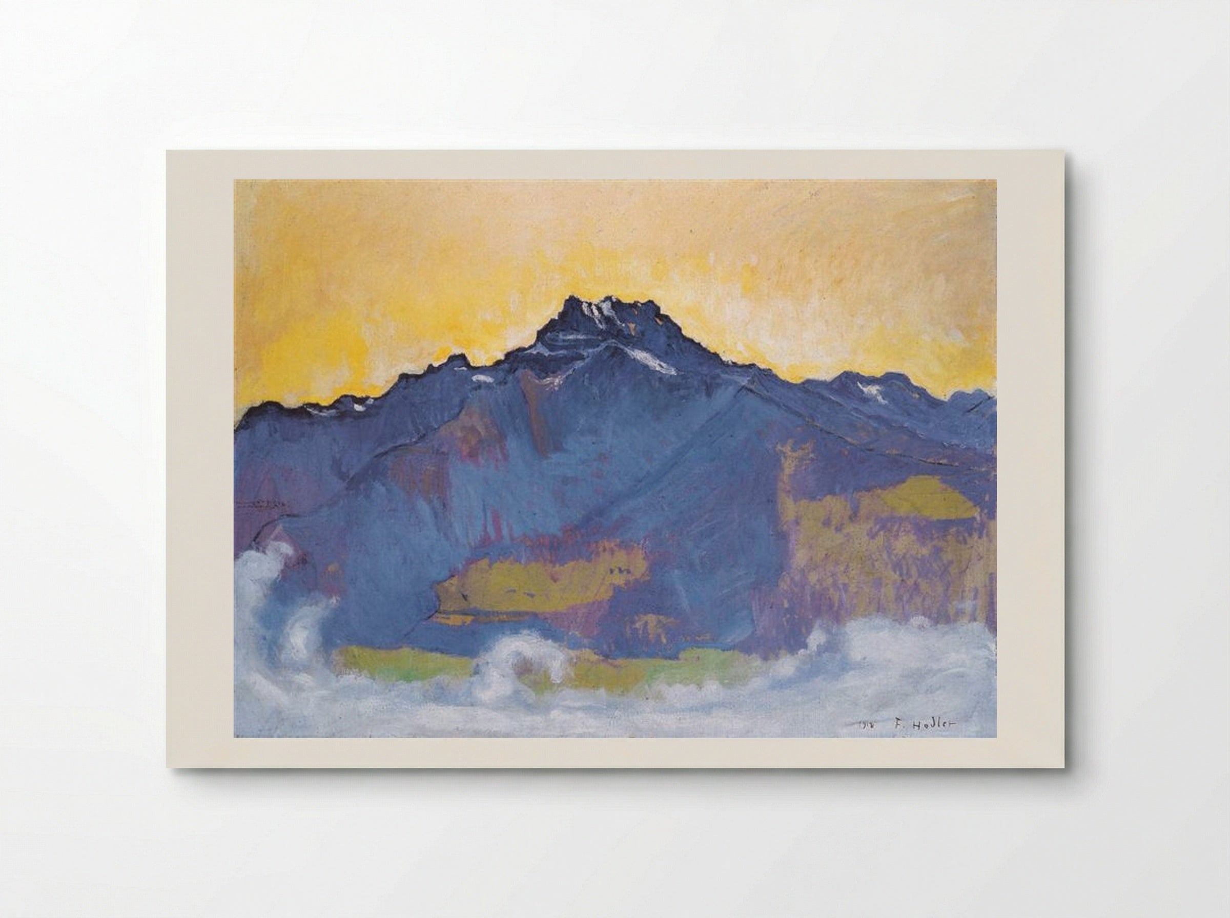 The Dents du Midi from Chesières - Ferdinand Hodler - Poster