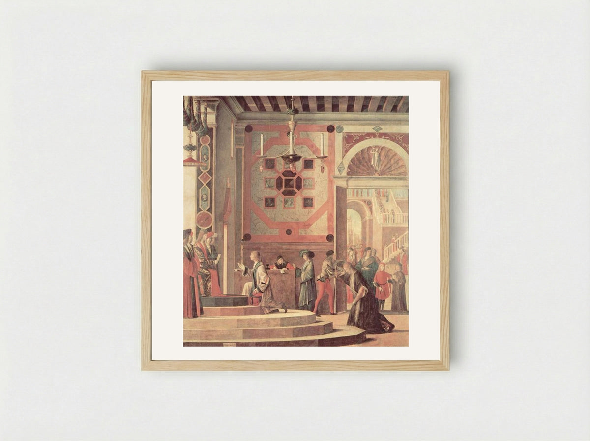The Departure of the English Ambassadors - Vittore Carpaccio - Framed Print Wood