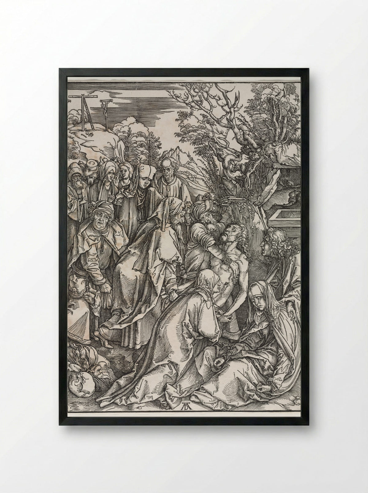 The Deposition - Albrecht Dürer - Framed Print Black
