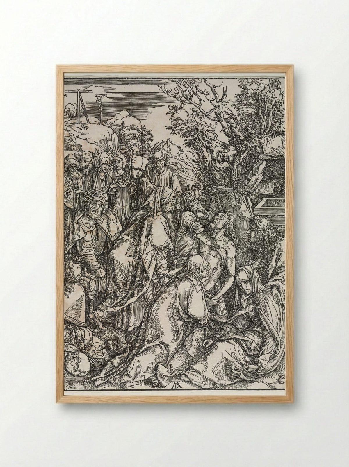 The Deposition - Albrecht Dürer - Framed Print Wood