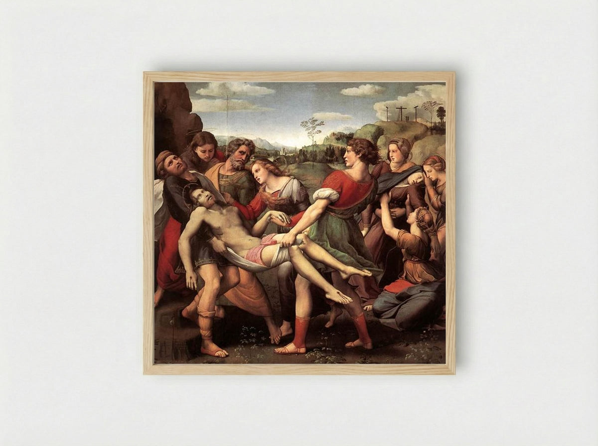 The Deposition - Raphael - Framed Print Wood