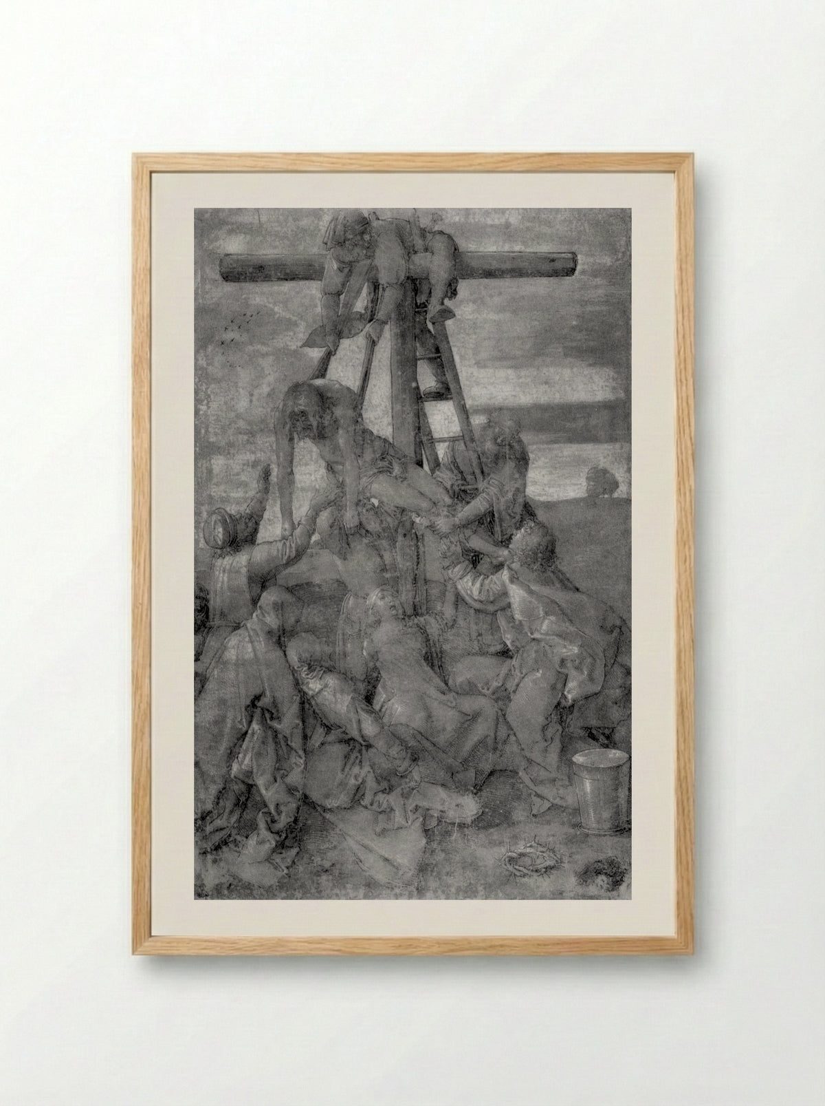 The Descent from the Cross - Albrecht Dürer - Framed Print Wood