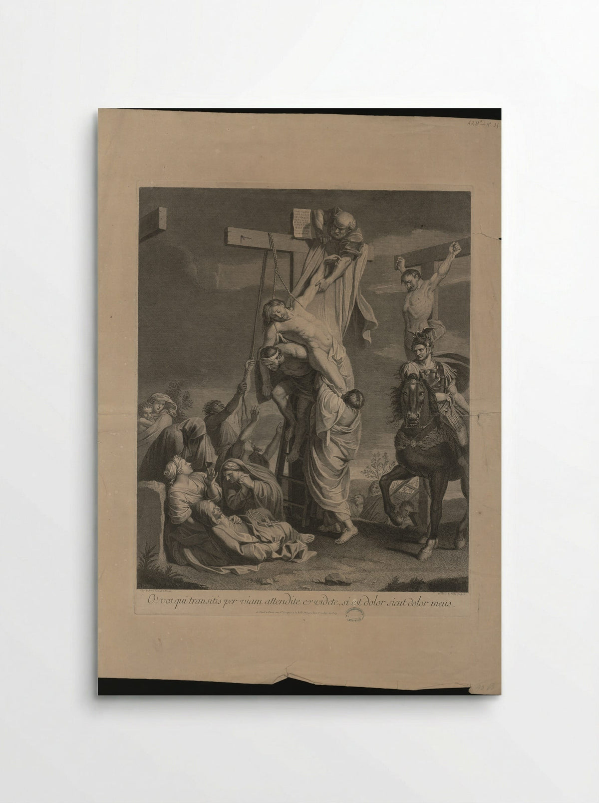 The Descent from the Cross - François de Poilly (I) - Poster