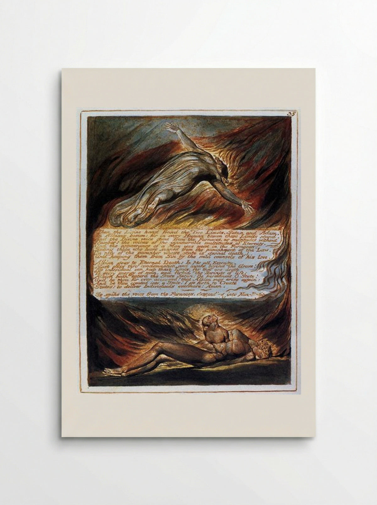 The Descent of Christ - William Blake - Poster