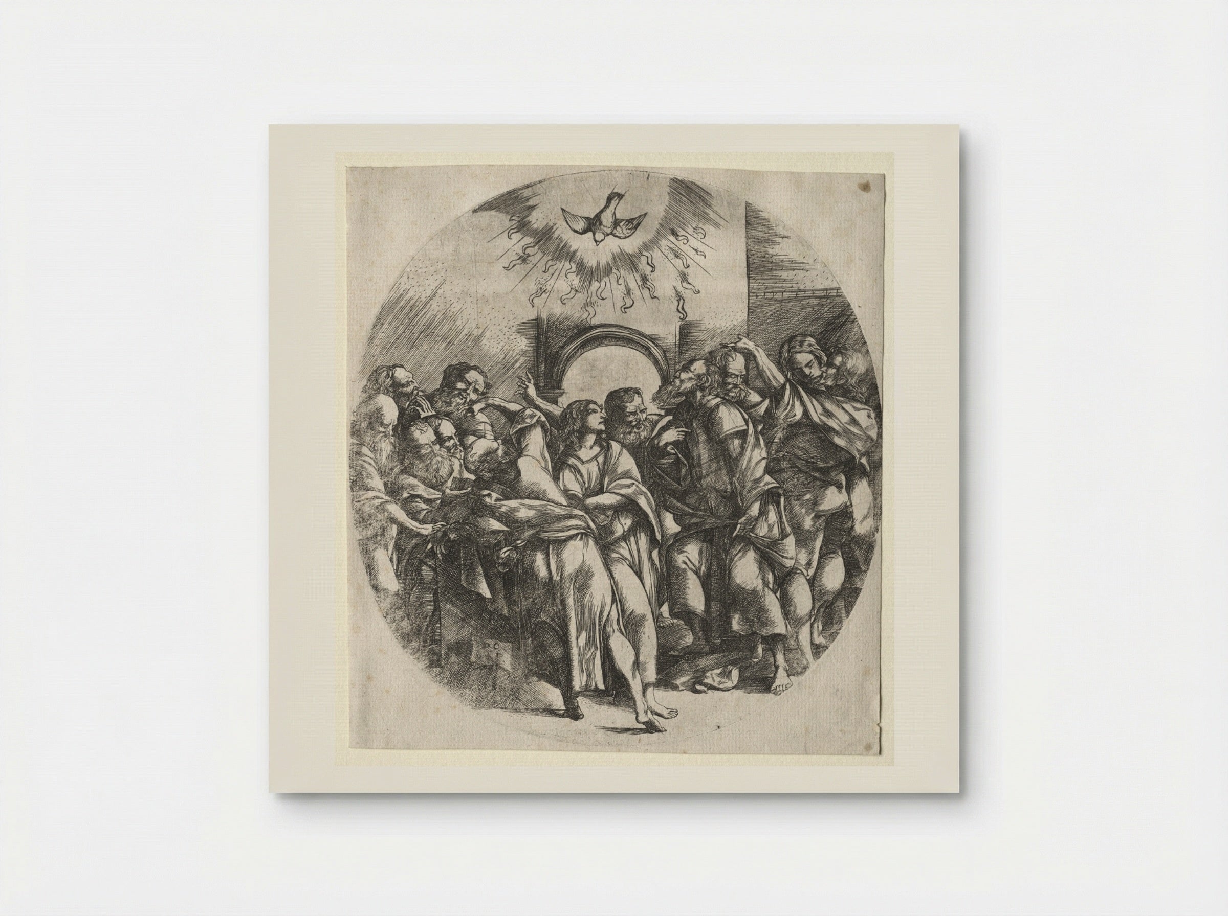 The Descent of the Holy Spirit - Domenico Campagnola - Poster