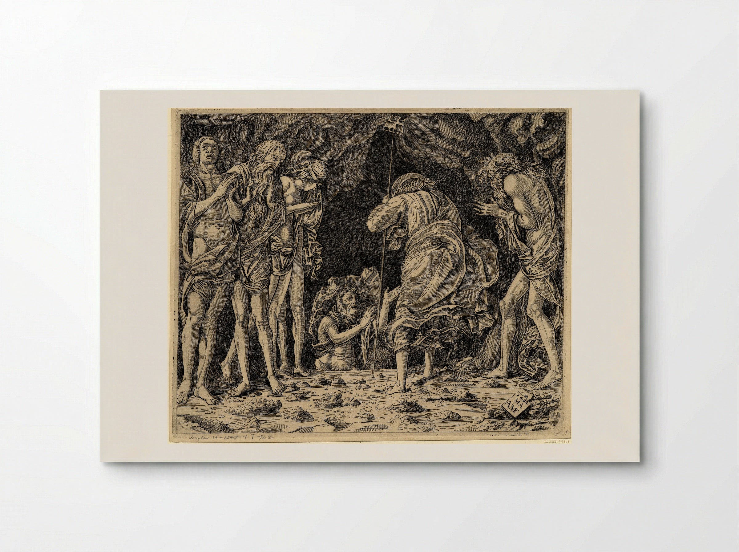 The Descent to Hell - Andrea Mantegna - Poster
