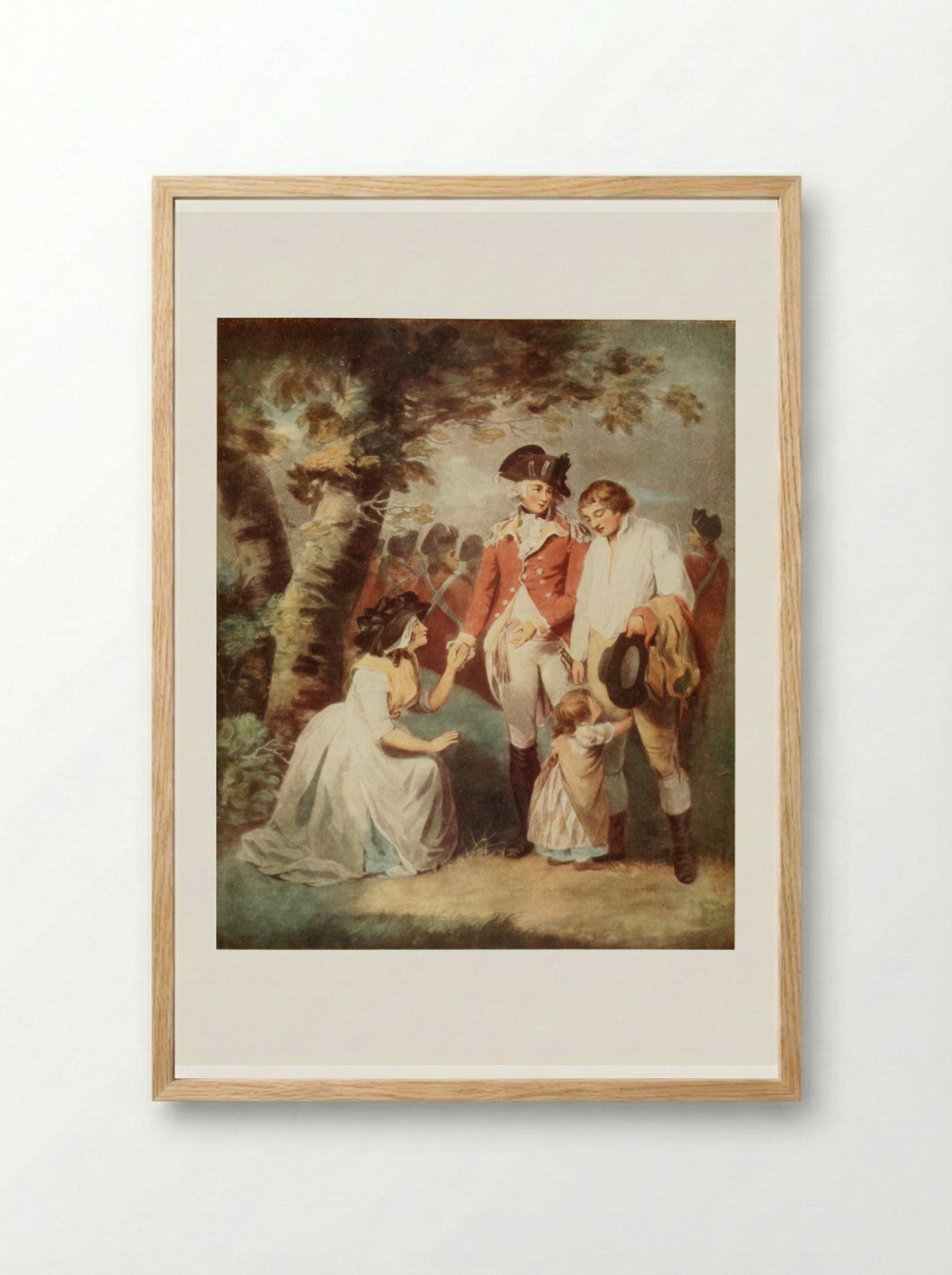The Deserter Pardoned - George Morland - Framed Print Wood