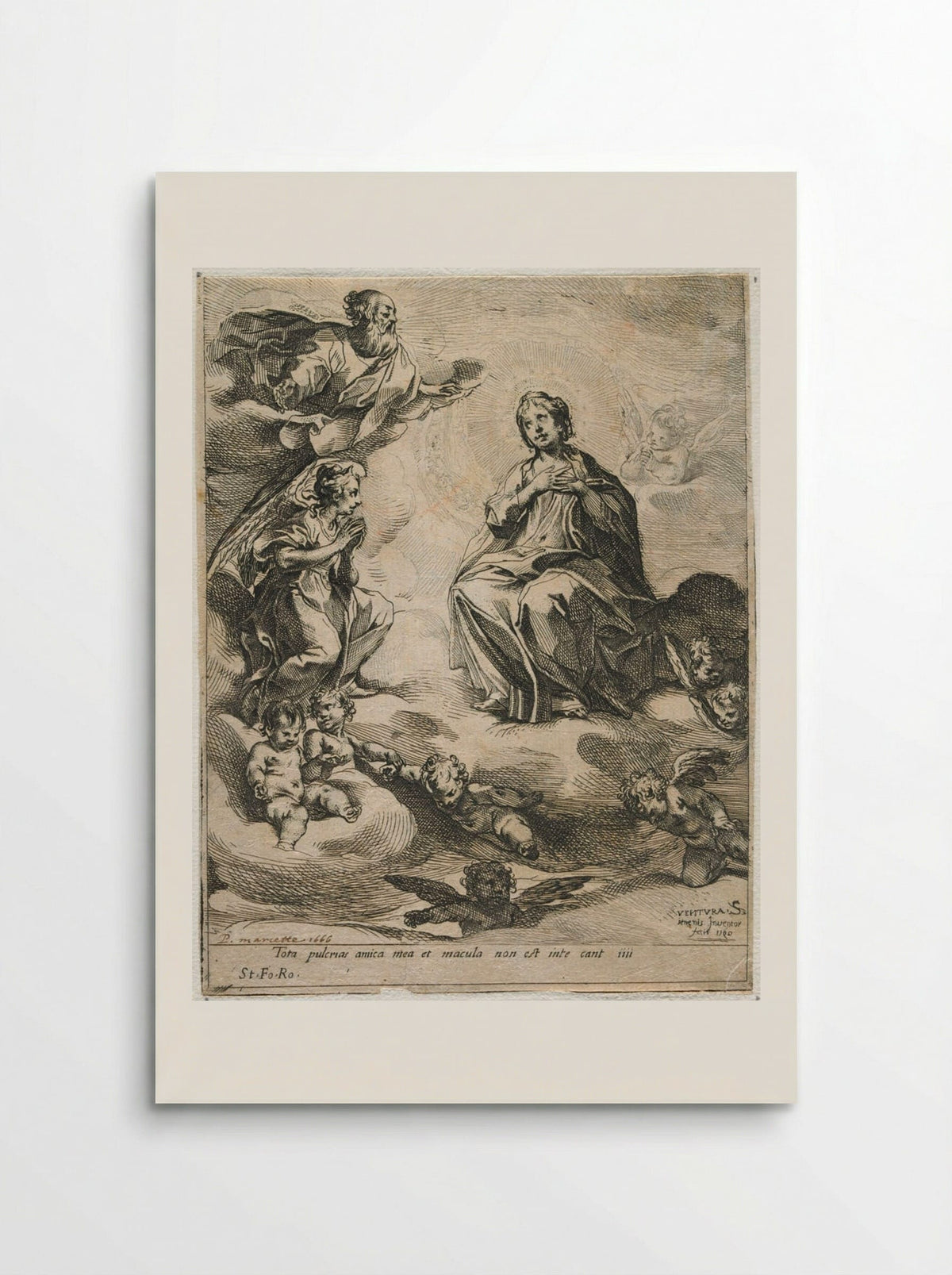 The Destiny of the Virgin - Ventura Salimbeni - Poster