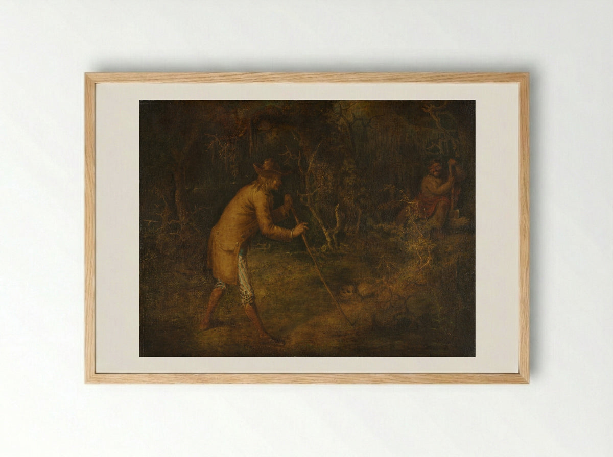The Devil and Tom Walker - John Quidor - Framed Print Wood