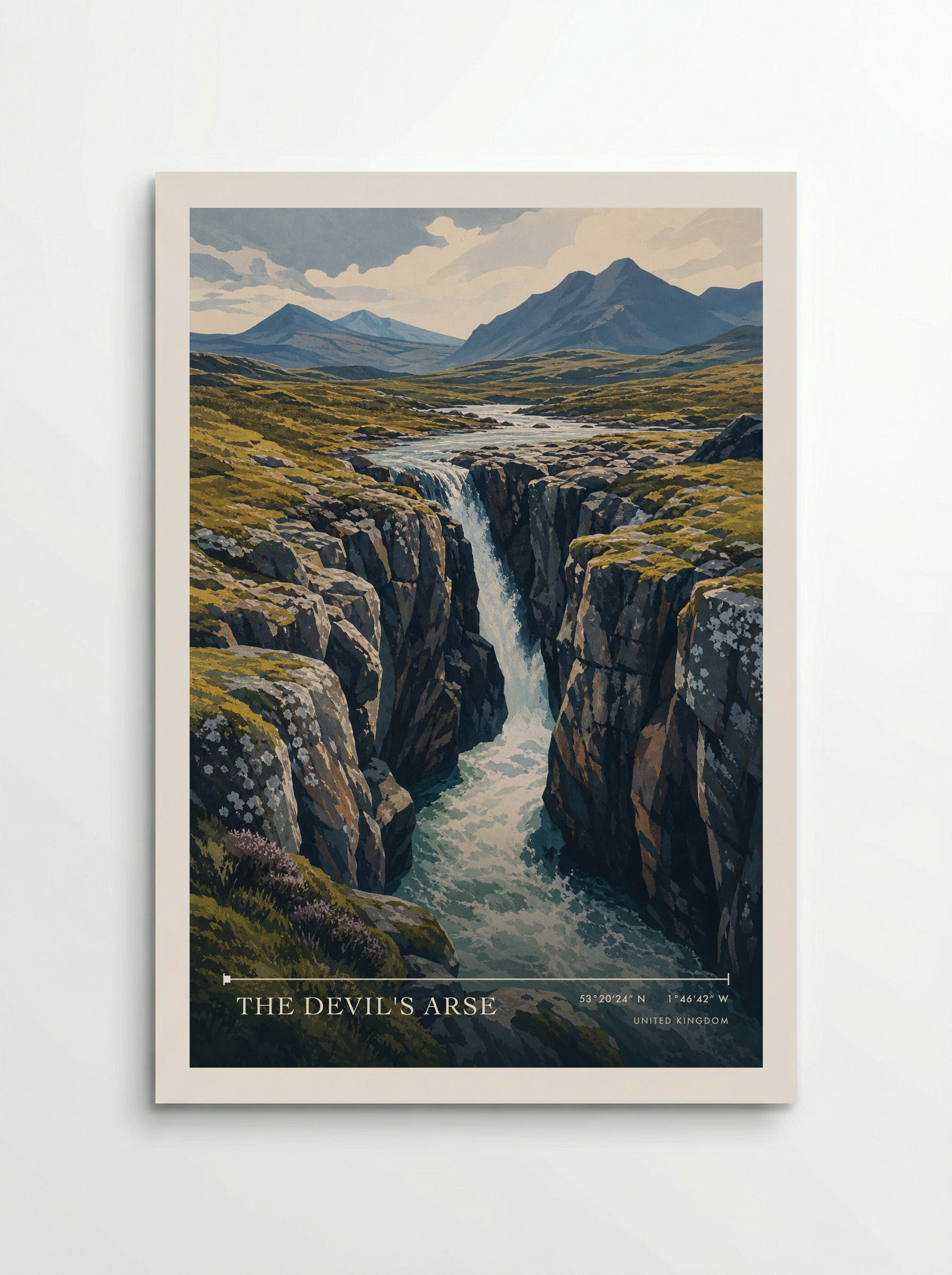 The Devil's Arse United Kingdom Travel Poster - Poster