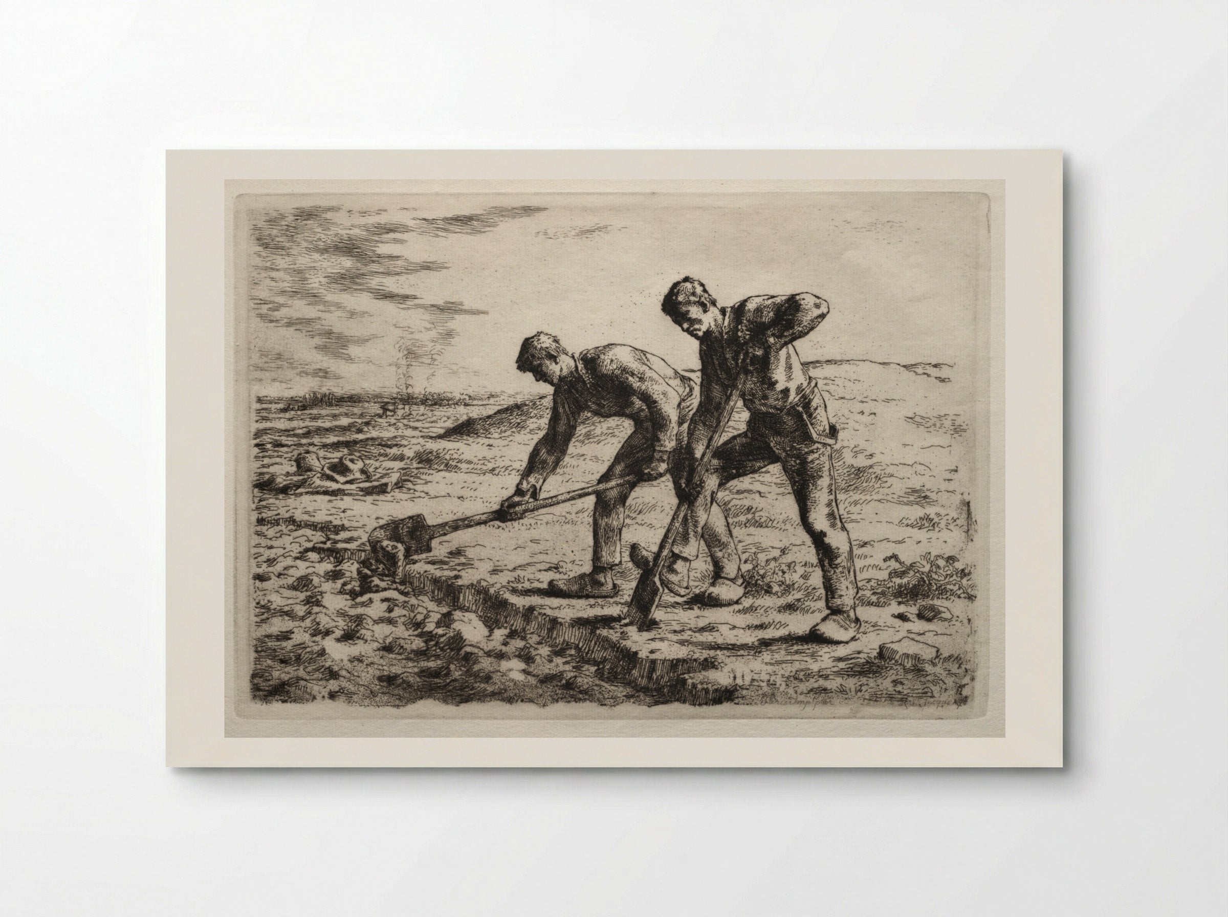 The Diggers - Jean-François Millet - Poster