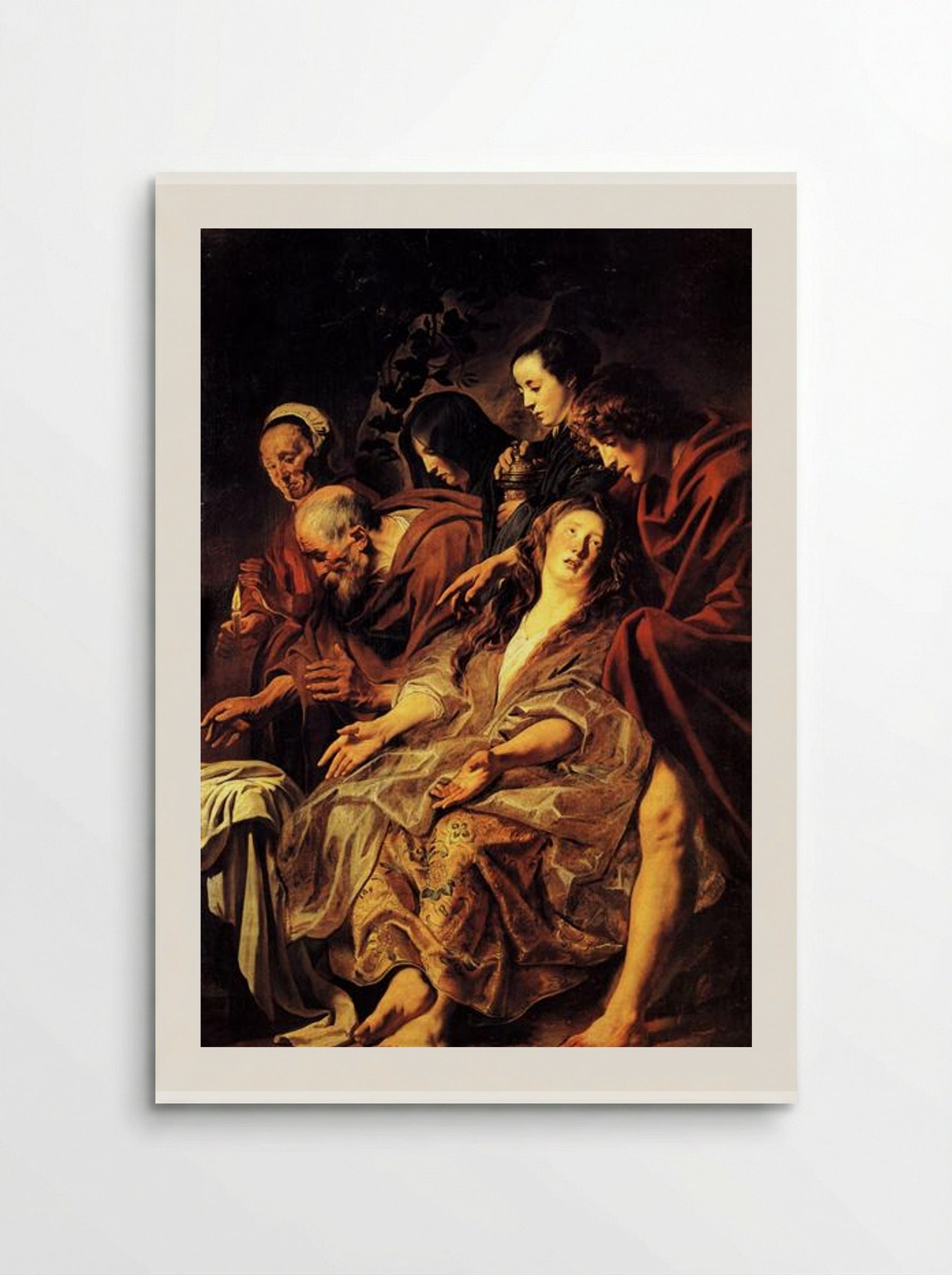 The Disciples at the Tomb - Jacob Jordaens - Poster