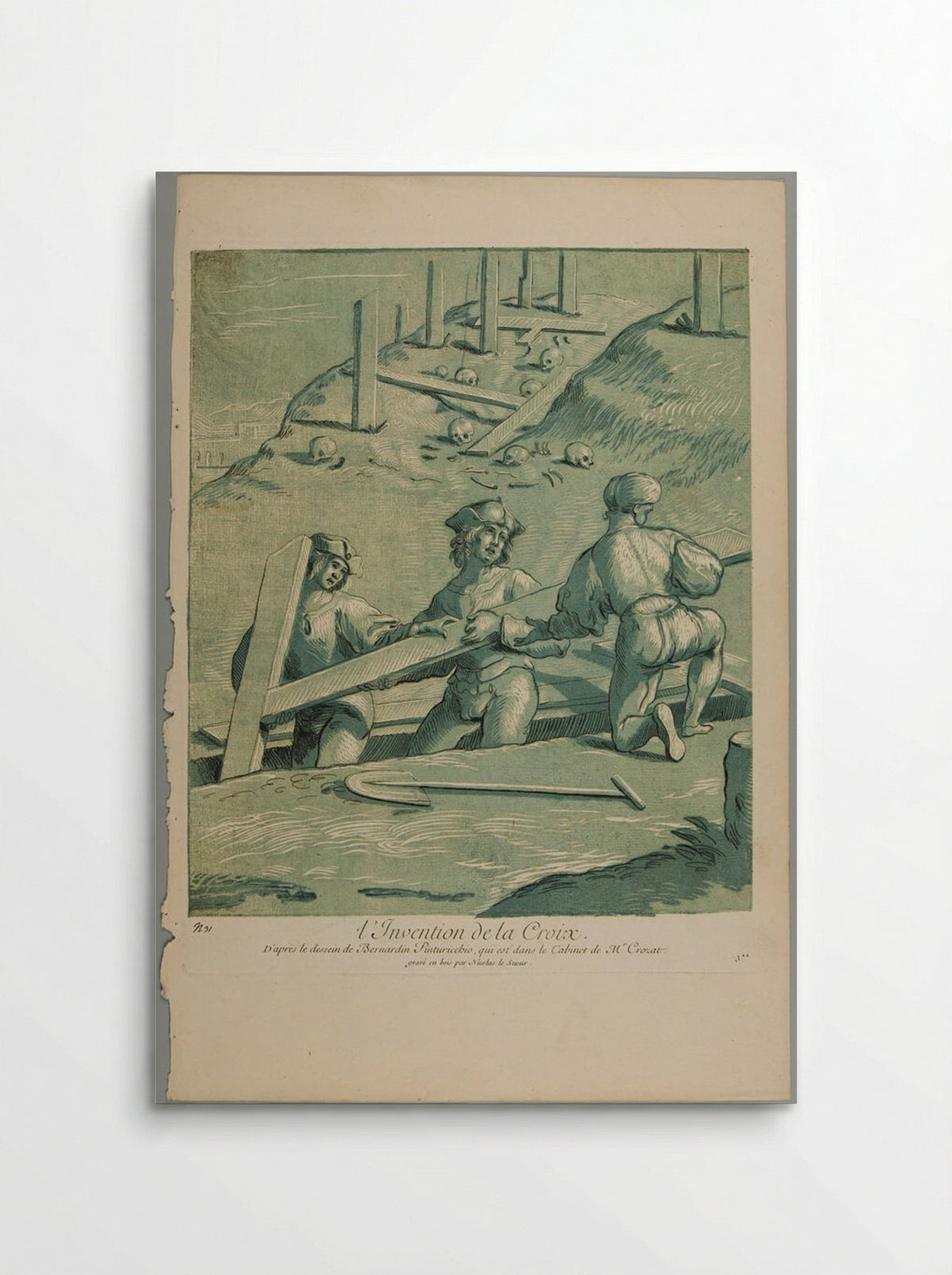 The Discovery of the Cross - Nicolas Le Sueur - Poster