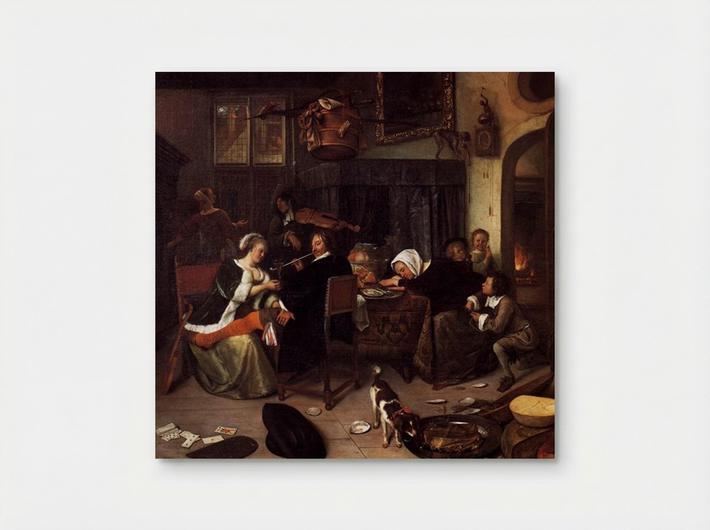 The Dissolute Household - Jan Steen - Poster