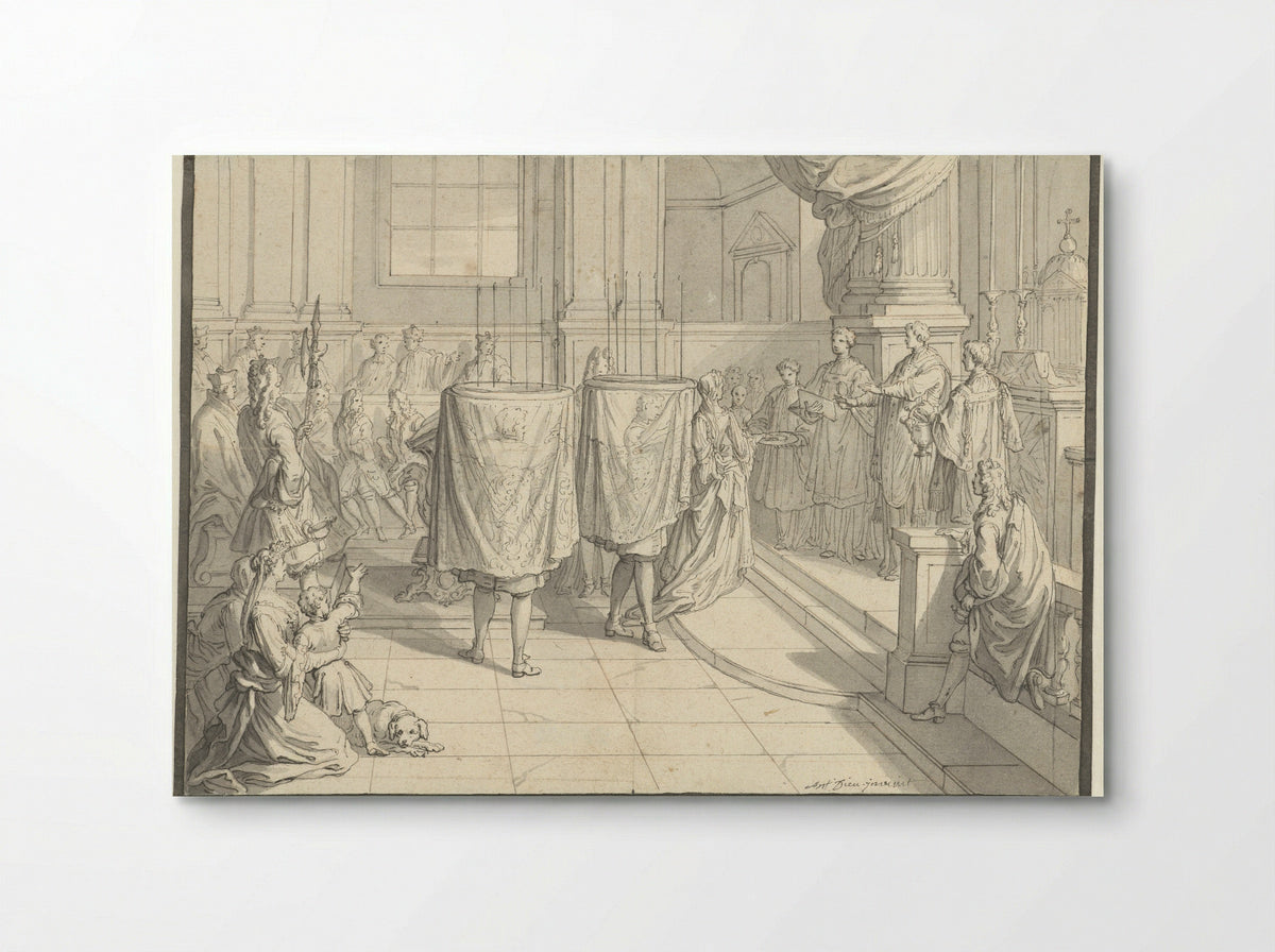 The Distribution of Blessed Bread - Antoine Dieu - Poster