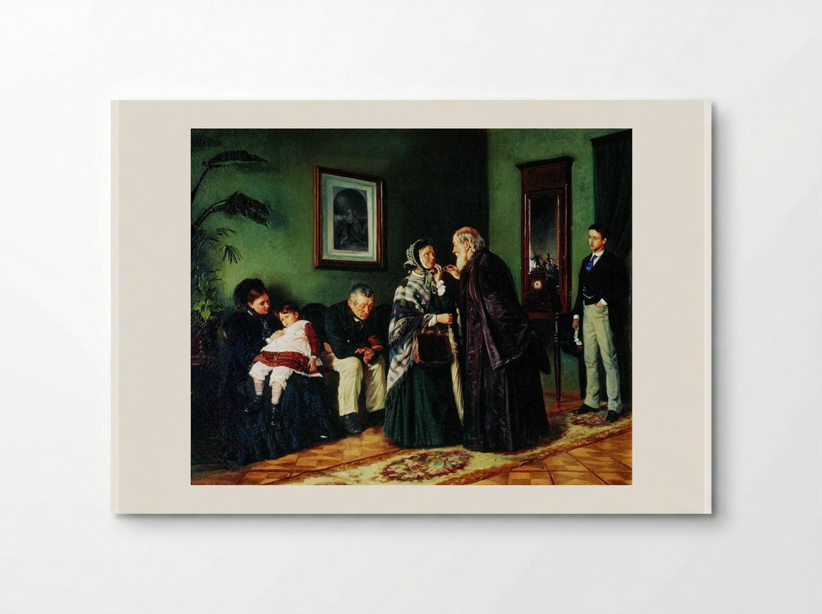 The Doctor's Waiting Room - Vladimir Makovsky - Poster