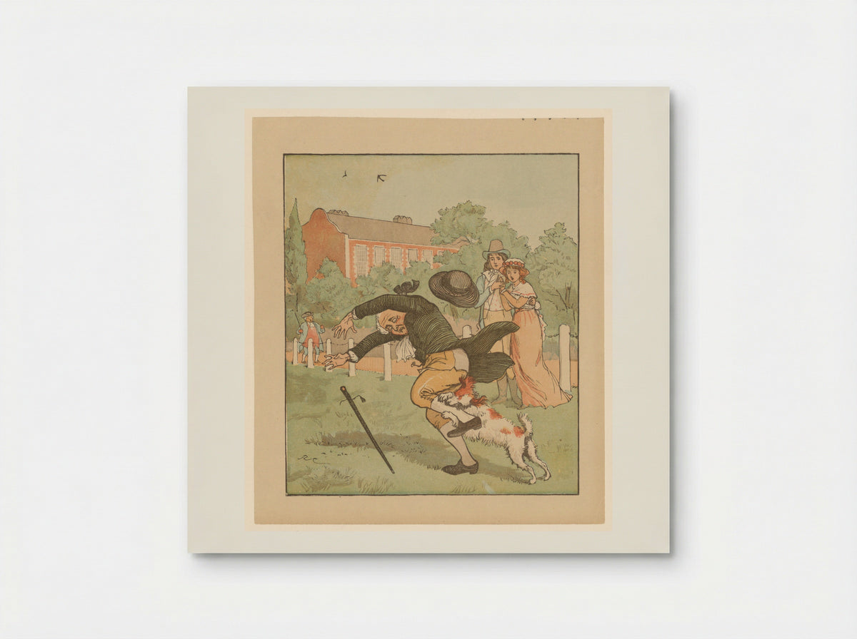 The Dog Bites the Man - Randolph Caldecott - Poster