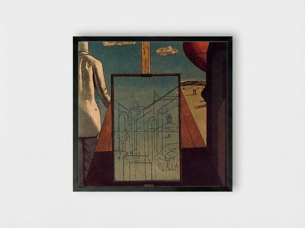 The Double Dream of Spring - Giorgio de Chirico - Framed Print Black