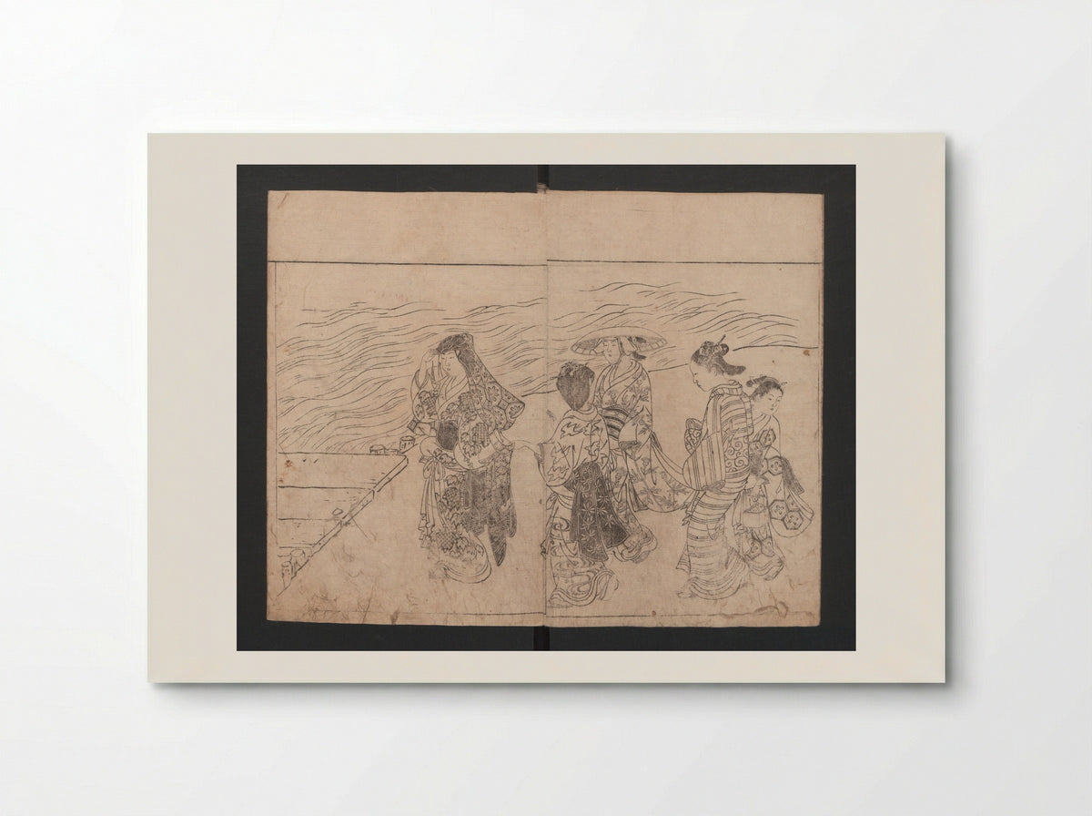 The Drawing Manual: The Evergreens (Ehon Tokiwagusa) - Nishikawa Sukenobu - Poster
