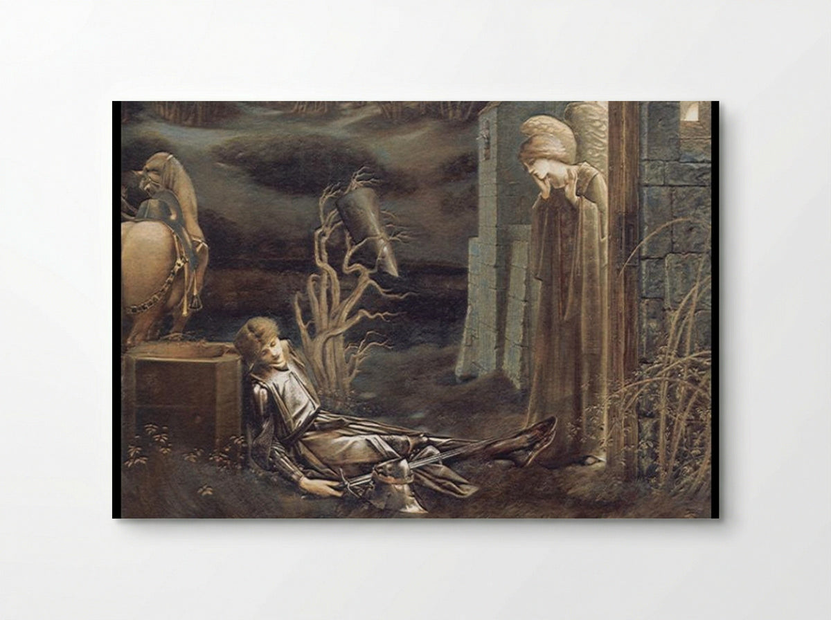 The Dream of Launcelot at the Chapel of the San Graal - Edward Burne-Jones - Poster