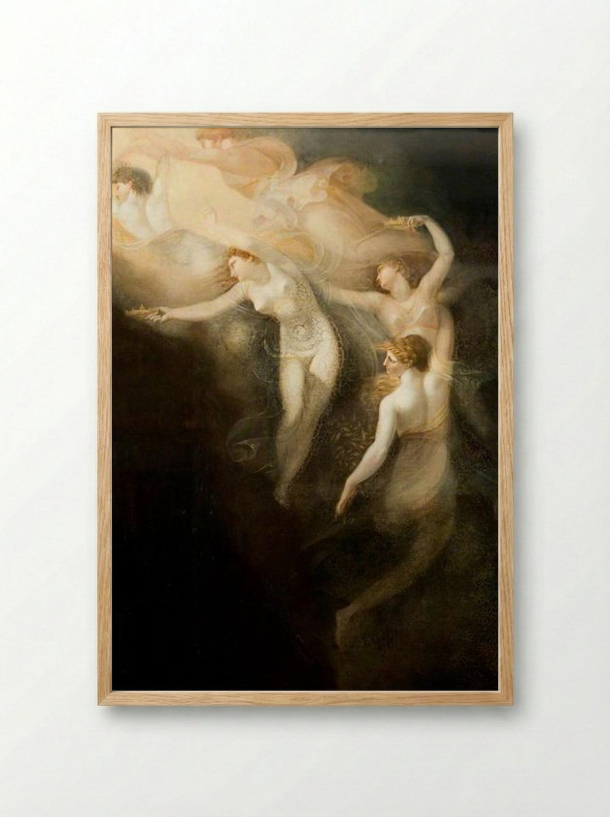 The Dream of Queen Katherine - Henry Fuseli - Framed Print Wood