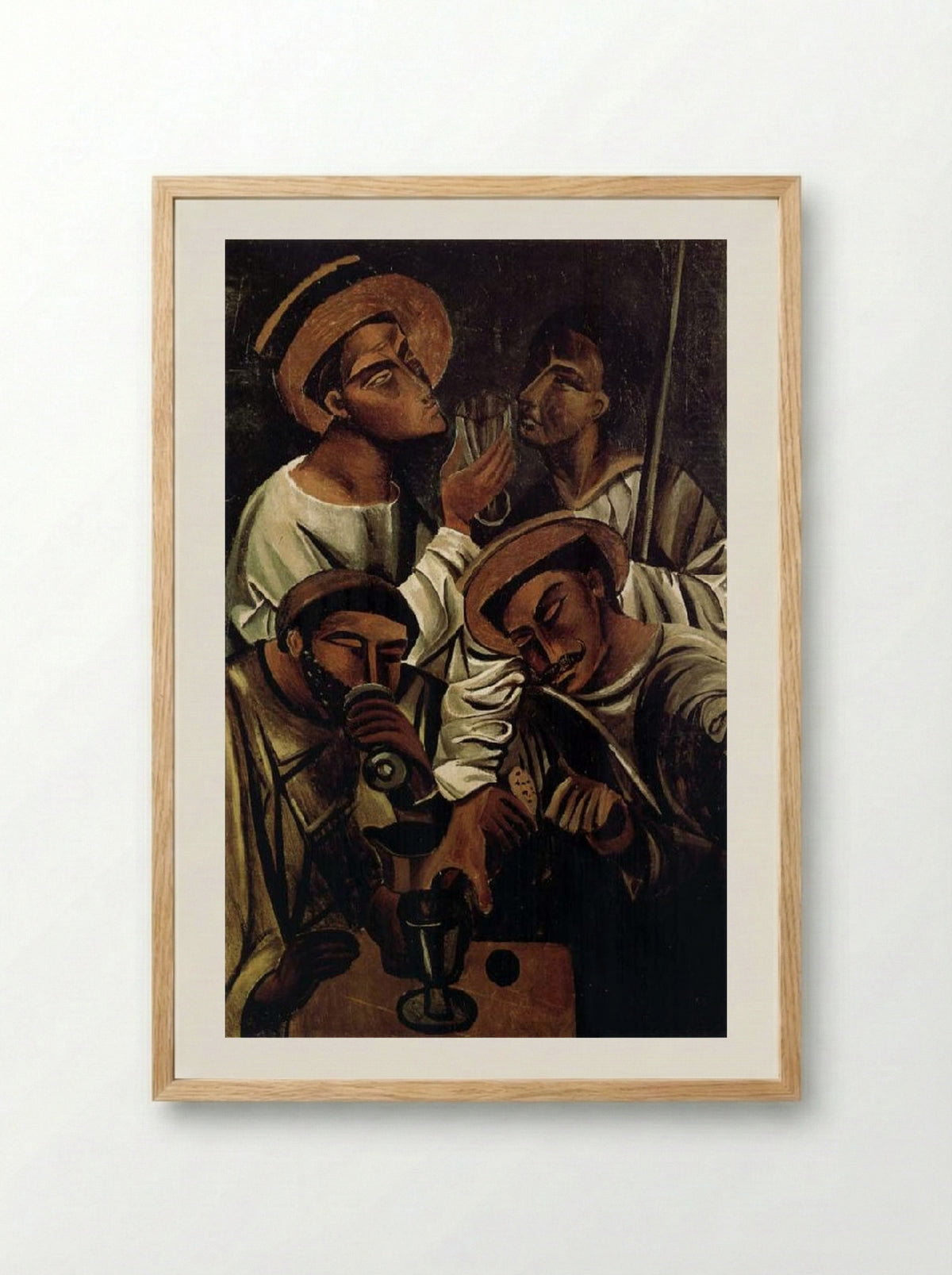 The Drinkers - André Derain - Framed Print Wood