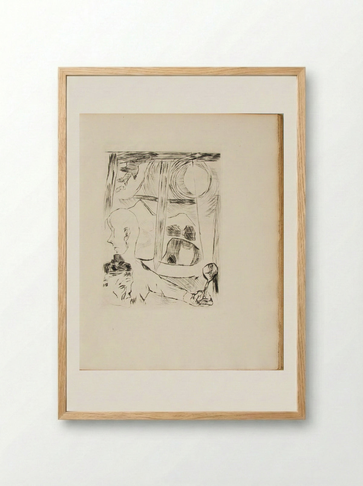 The Duchess: Illustration for Chapter Three - Max Beckmann - Framed Print Wood