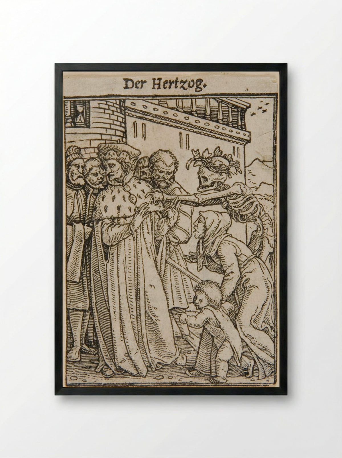 The Duke - Hans Holbein the Younger - Framed Print Black