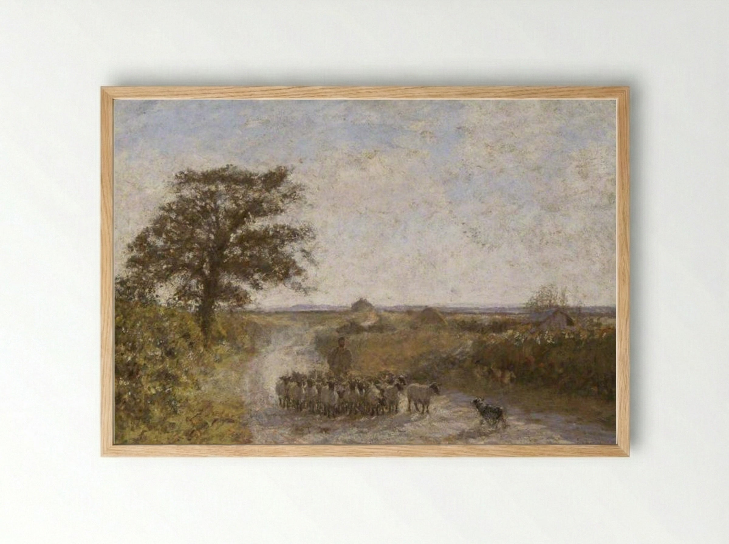 The Dusty Road - James Charles - Framed Print Wood