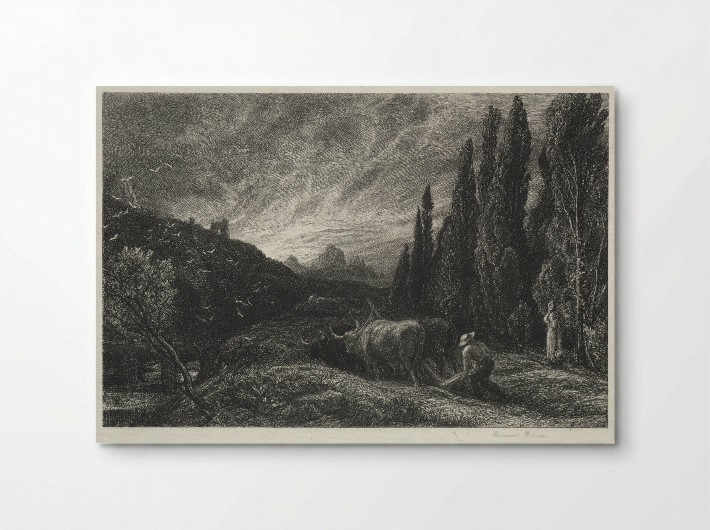 The Early Ploughman - Samuel Palmer - Poster
