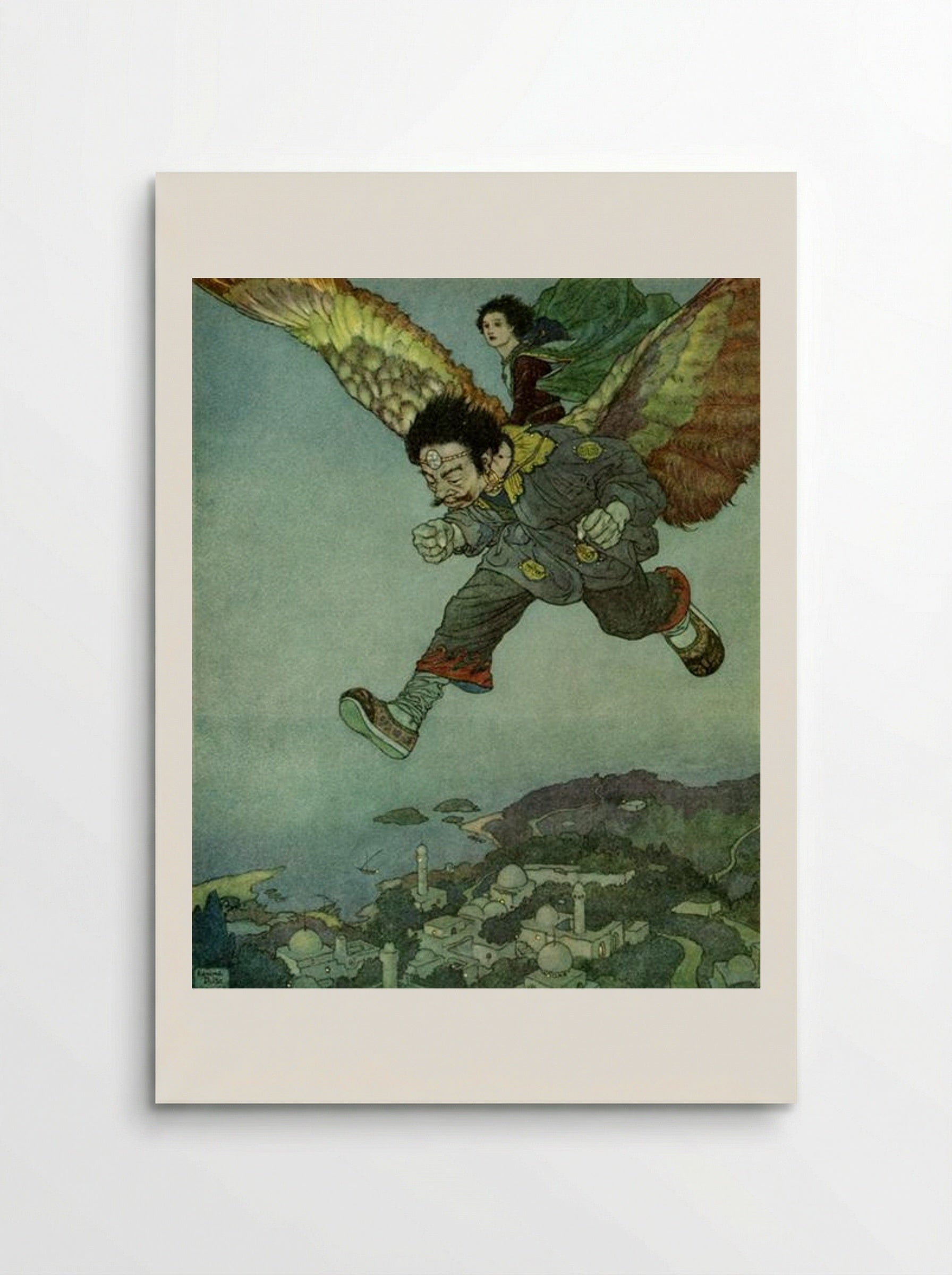 The Eastwind flew faster still - Edmund Dulac - Poster