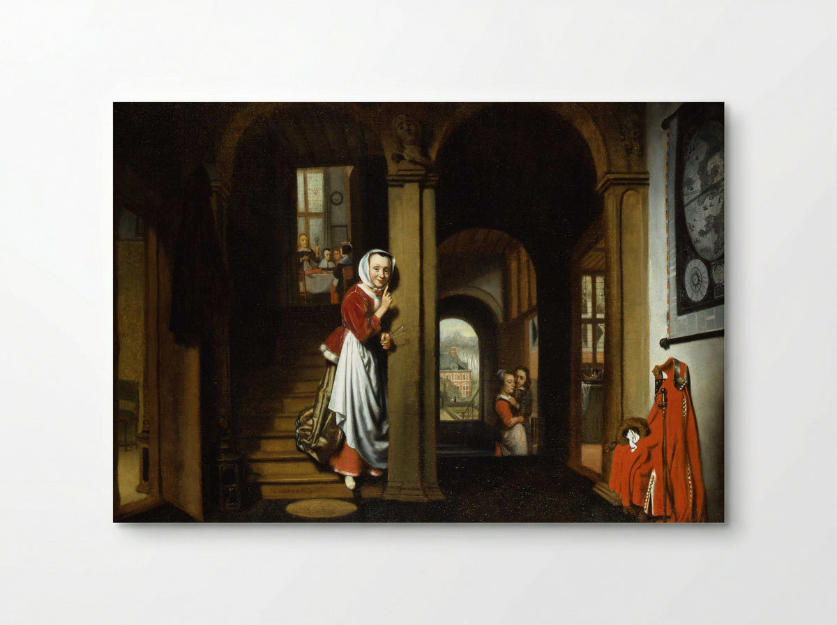 The Eavesdropper - Nicolaes Maes - Poster