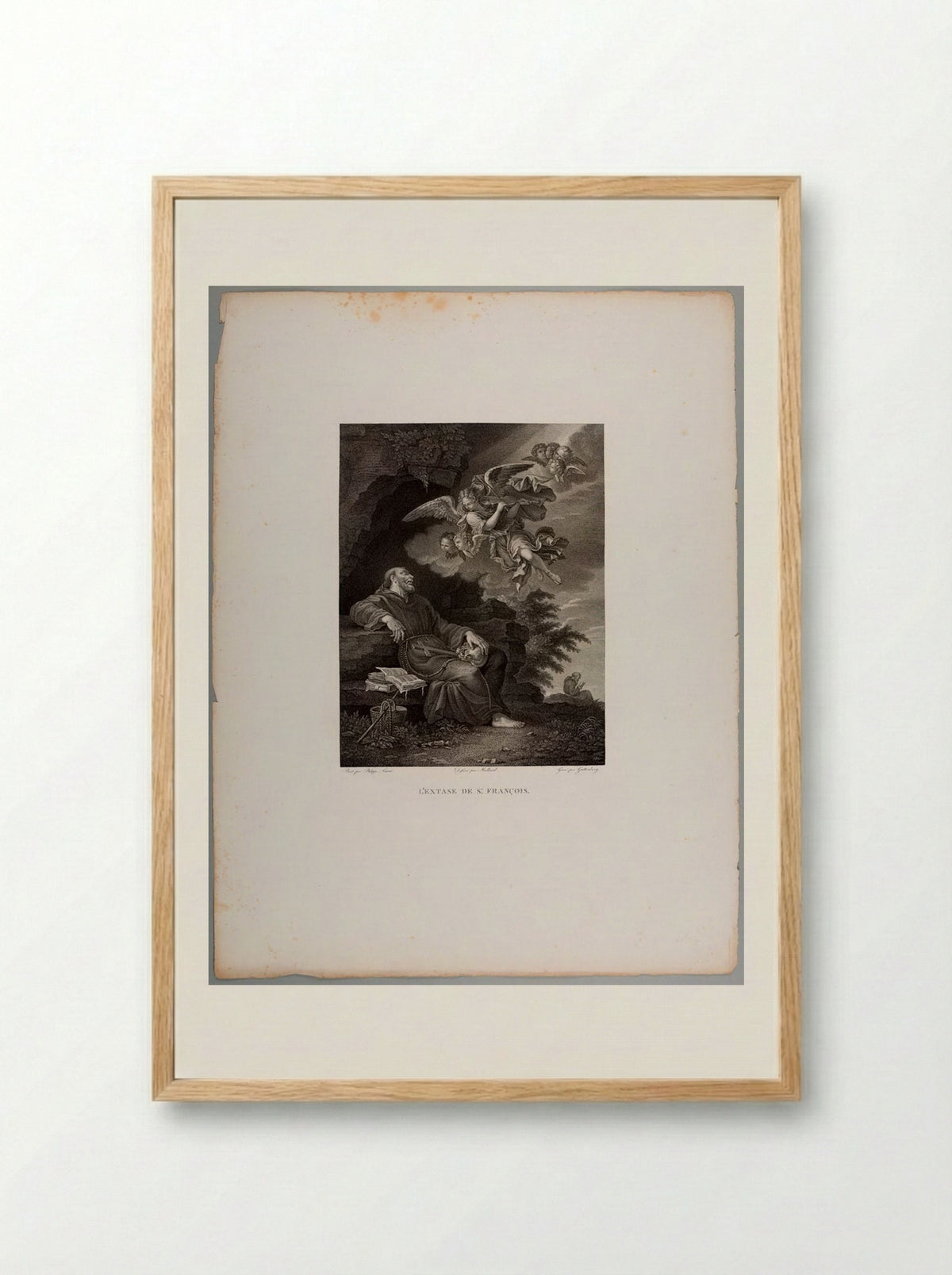The Ecstasy of Saint Francis - Heinrich Guttenberg - Framed Print Wood