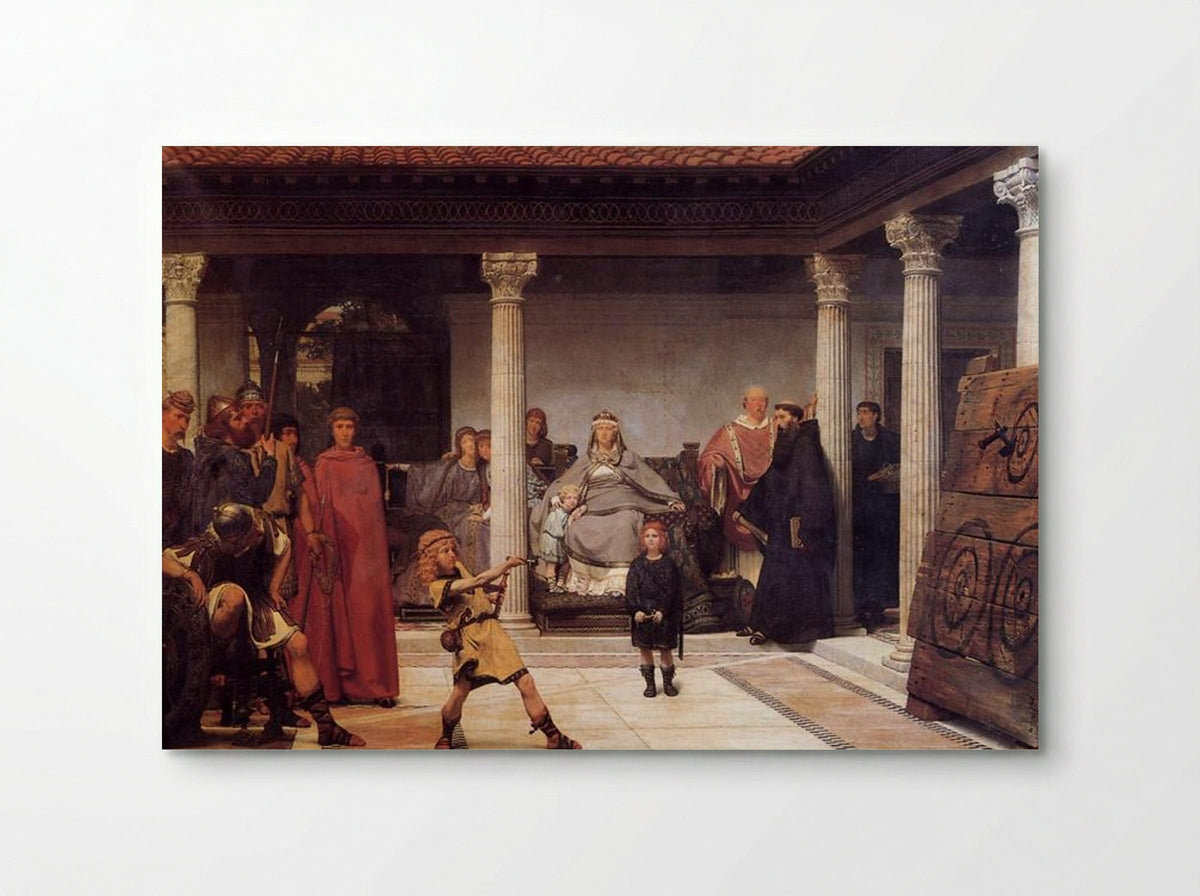 The Education of the Children of Clovis - Sir Lawrence Alma-Tadema - Poster