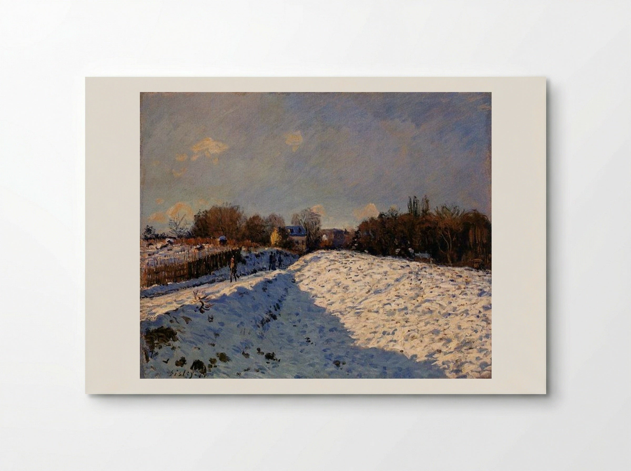 The Effect of Snow at Argenteuil - Alfred Sisley - Poster