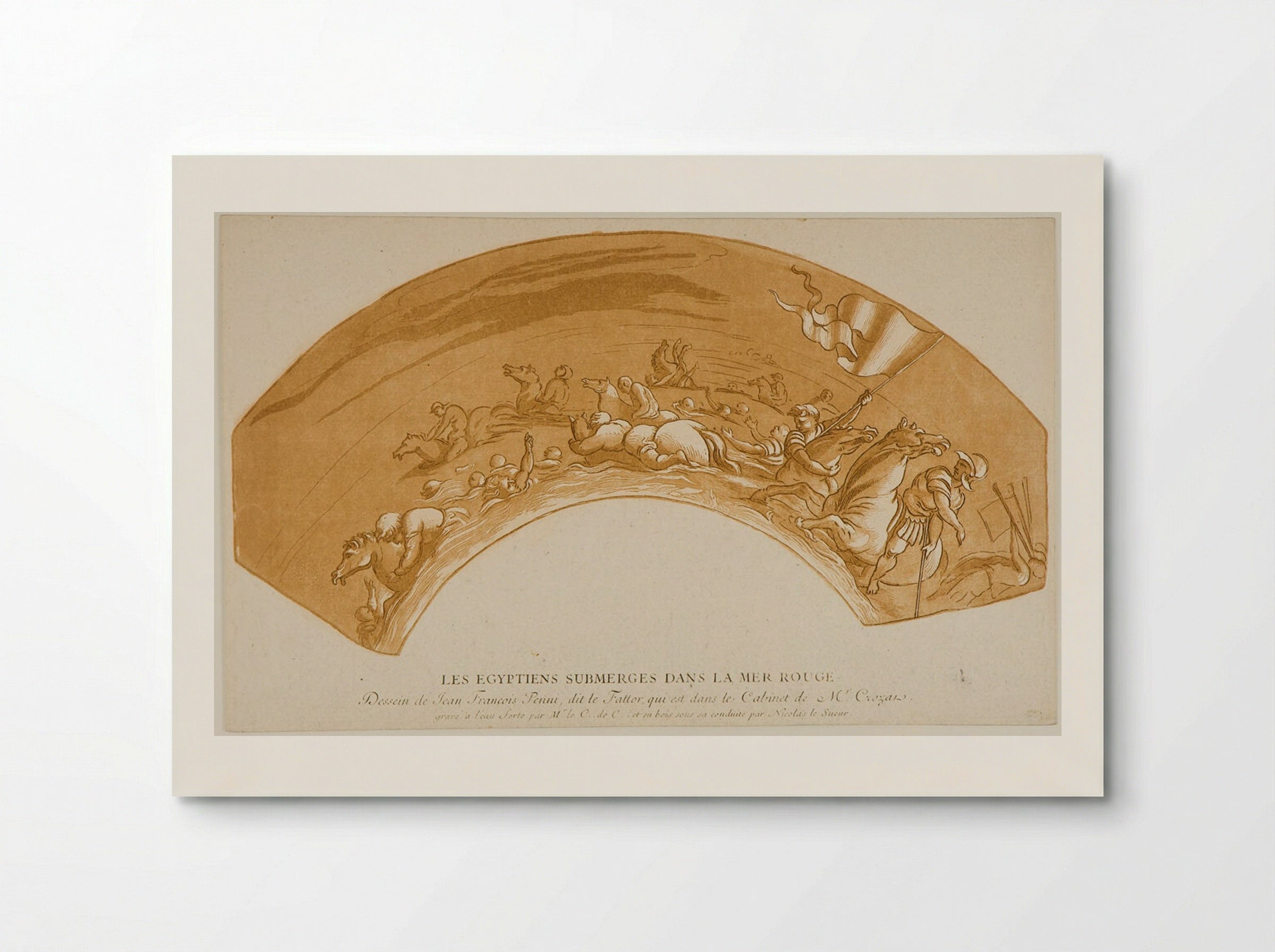 The Egyptians Submerged in the Red Sea - Anne Claude Philippe de Thubières, comte de Caylus - Poster