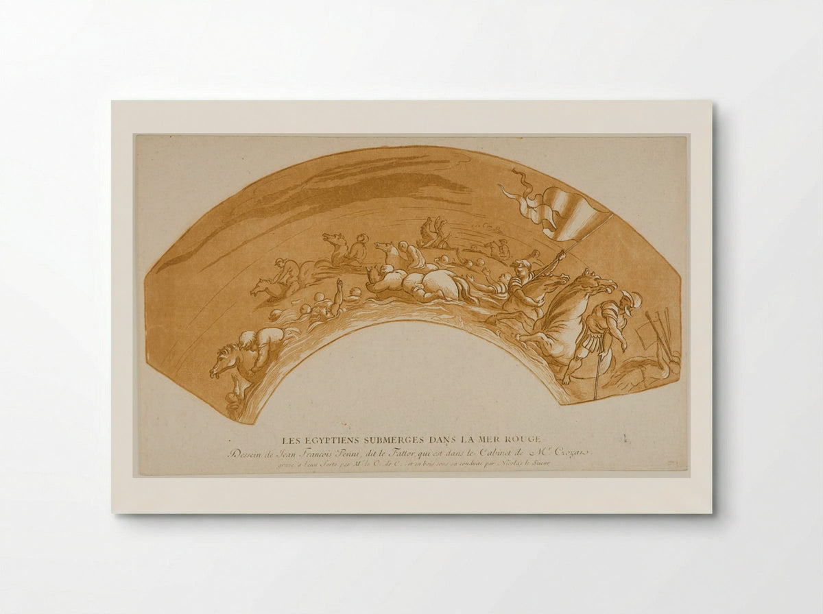 The Egyptians Submerged in the Red Sea - Anne Claude Philippe de Thubières, comte de Caylus - Poster