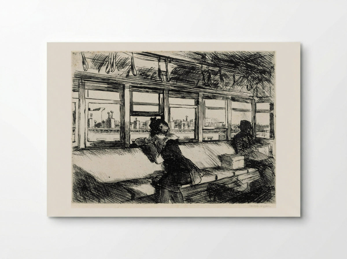 The El Station - Edward Hopper - Poster