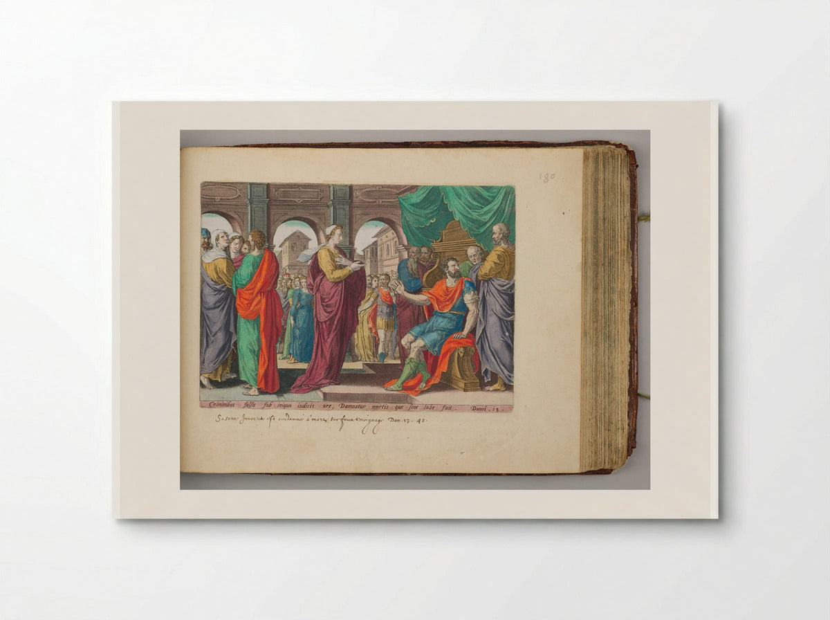 The Elders Accusing Susanna of Adultery - Hans Collaert the Elder - Poster
