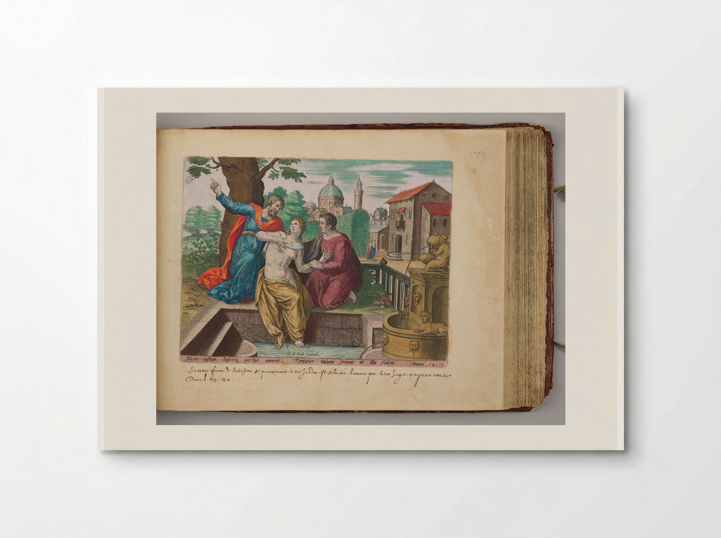 The Elders Trying to Seduce Susanna - Hans Collaert the Elder - Poster